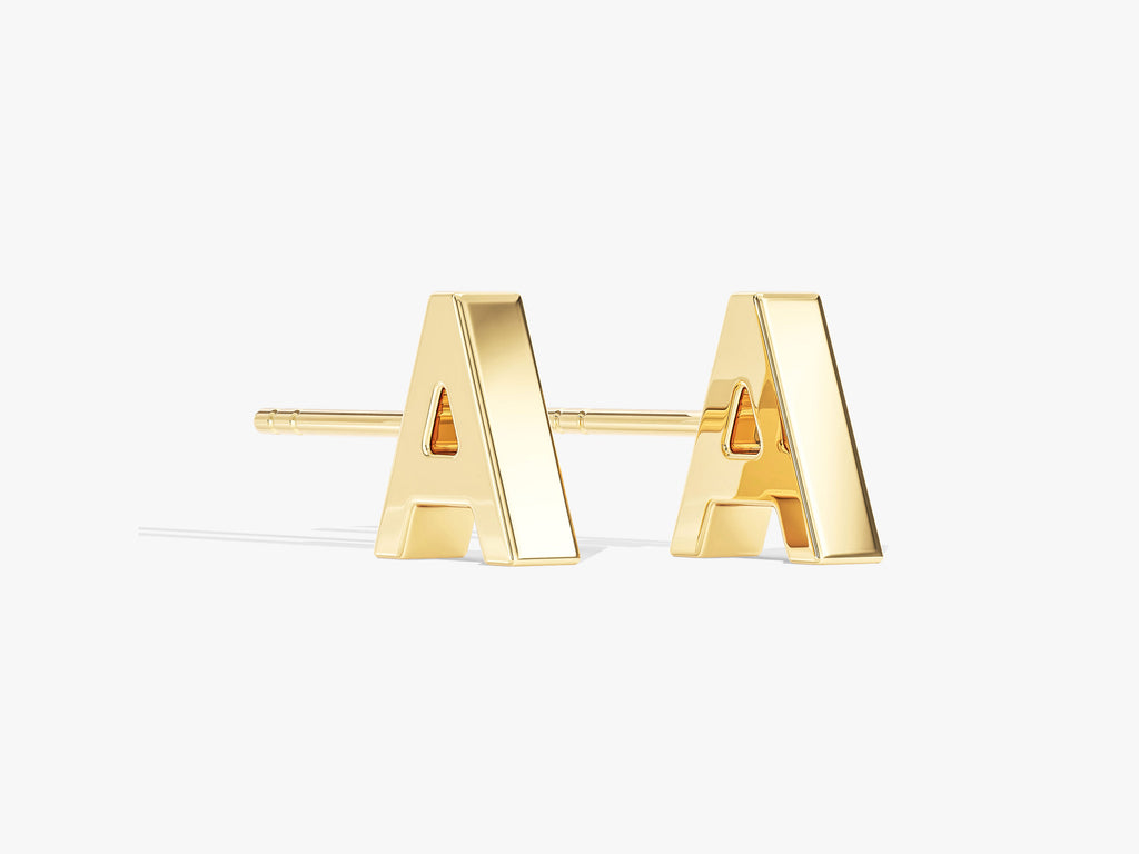 Letter Stud Earrings