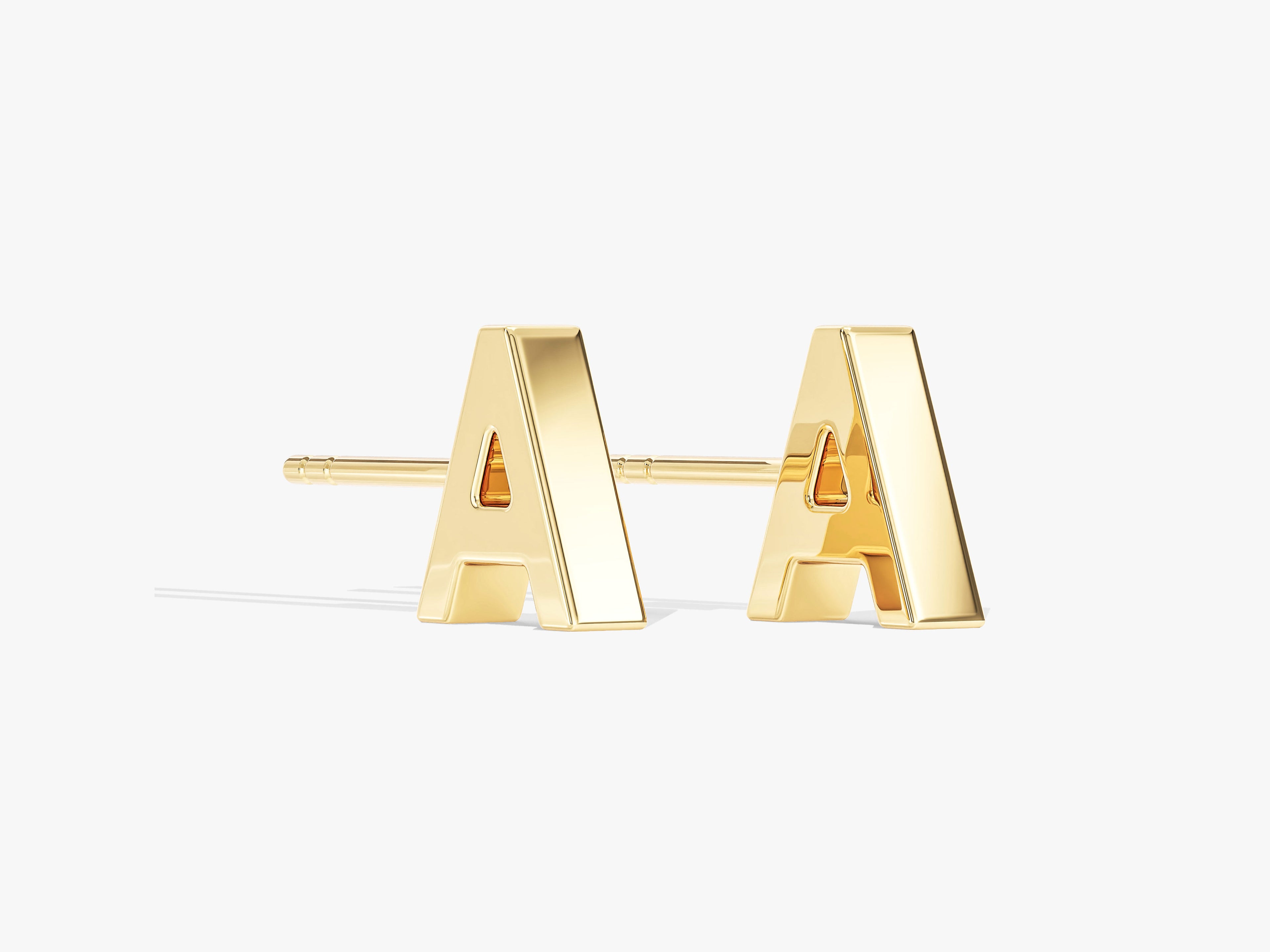 Letter Stud Earrings