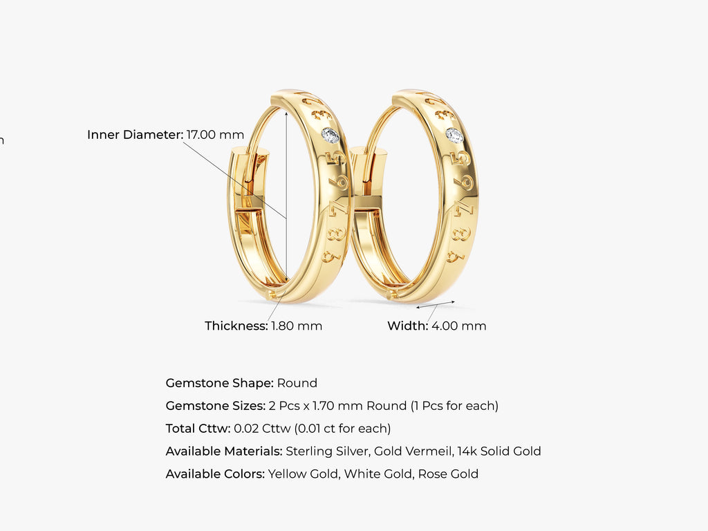 Personalized Hoop Earrings