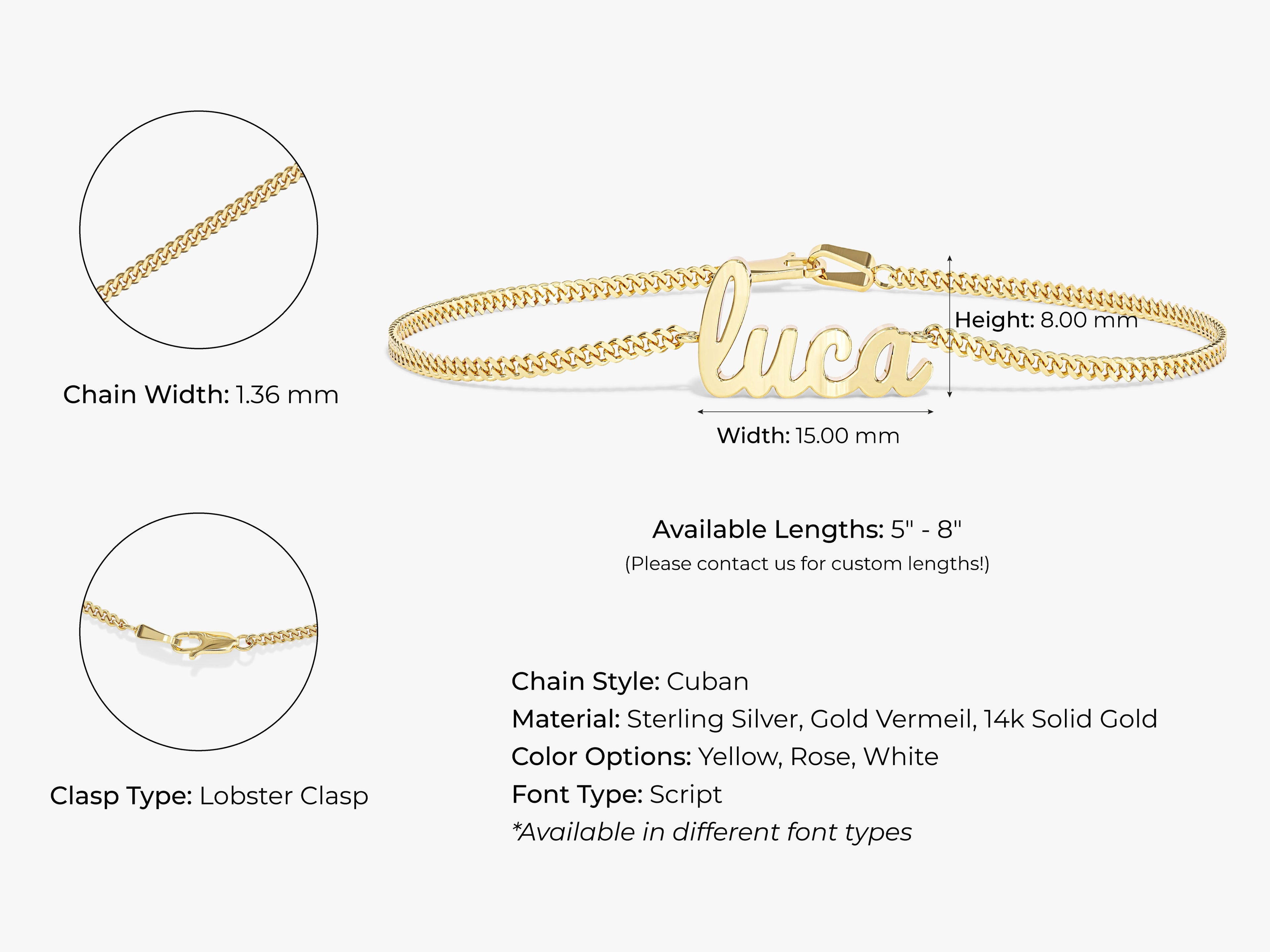 Cuban Name Bracelet