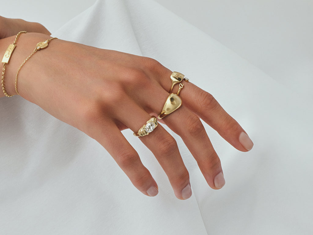 Signet Birthstone Ring