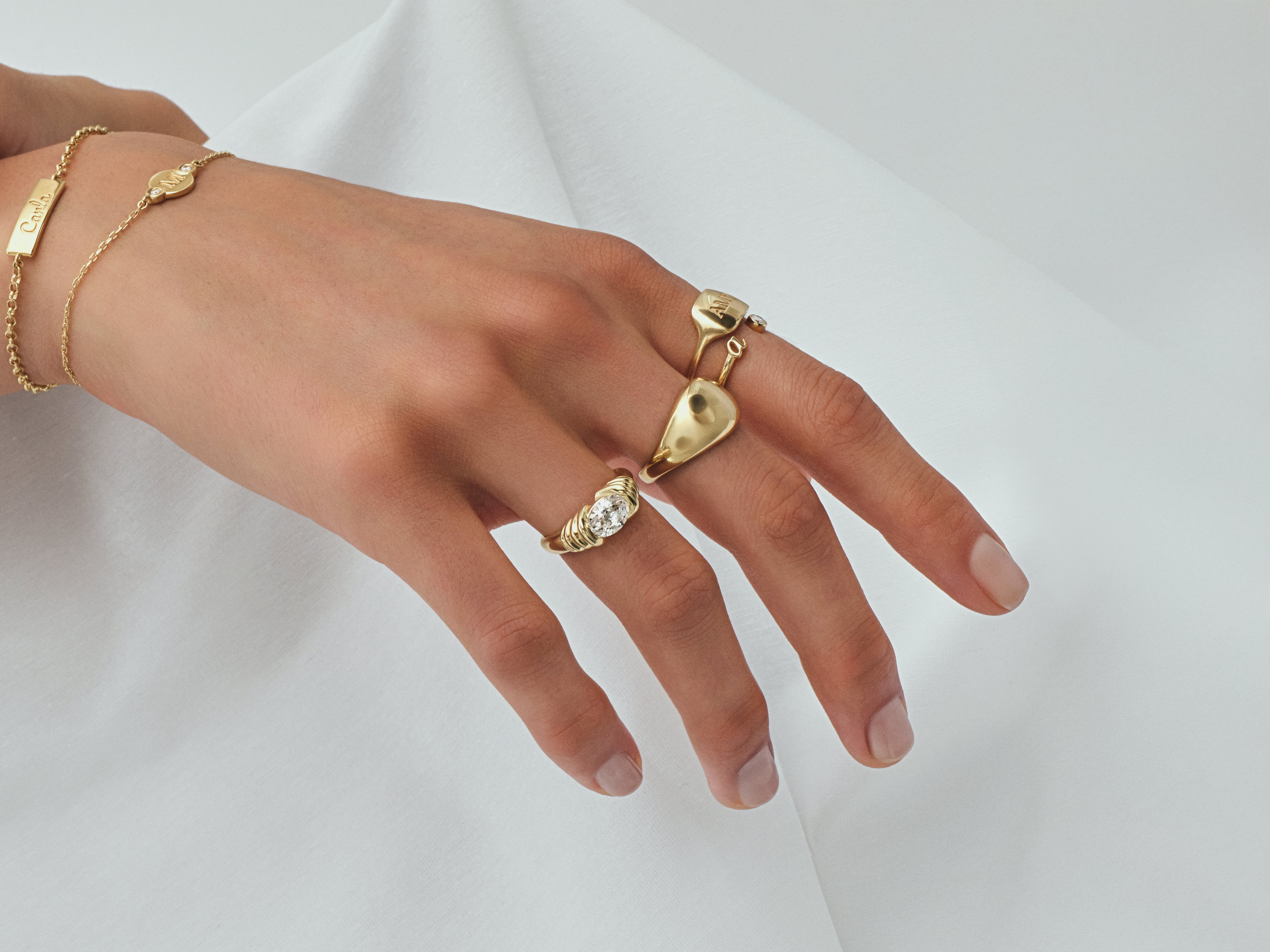 Signet Birthstone Ring