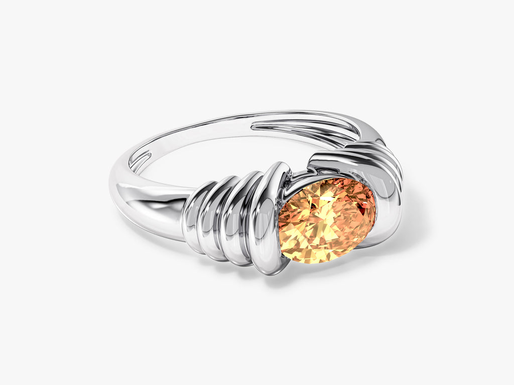 Signet Birthstone Ring