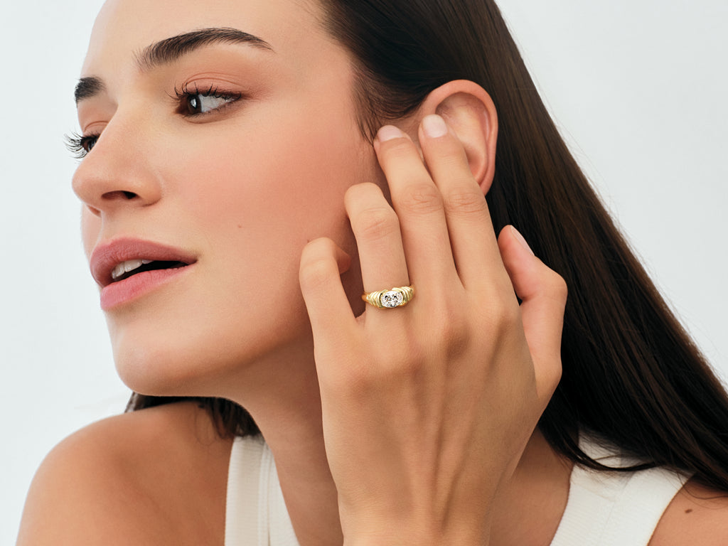 Signet Birthstone Ring