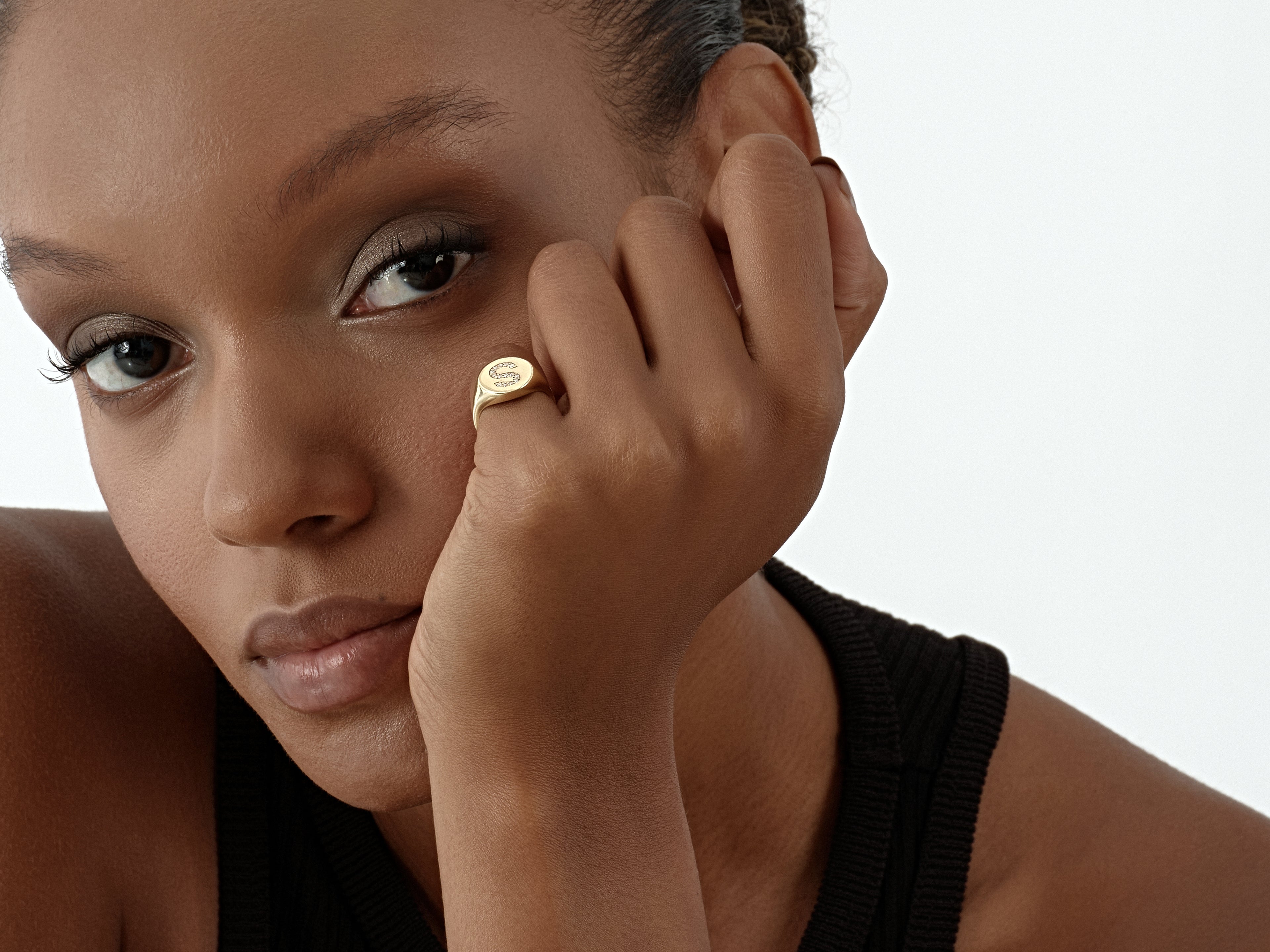 Signet Letter Ring