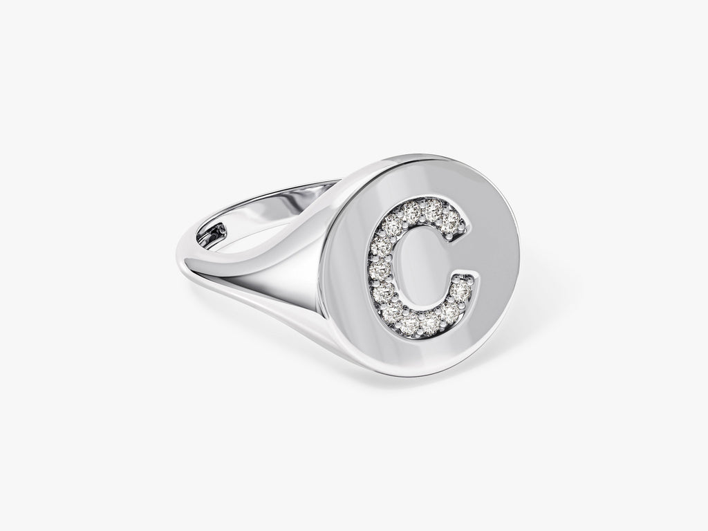 Signet Letter Ring