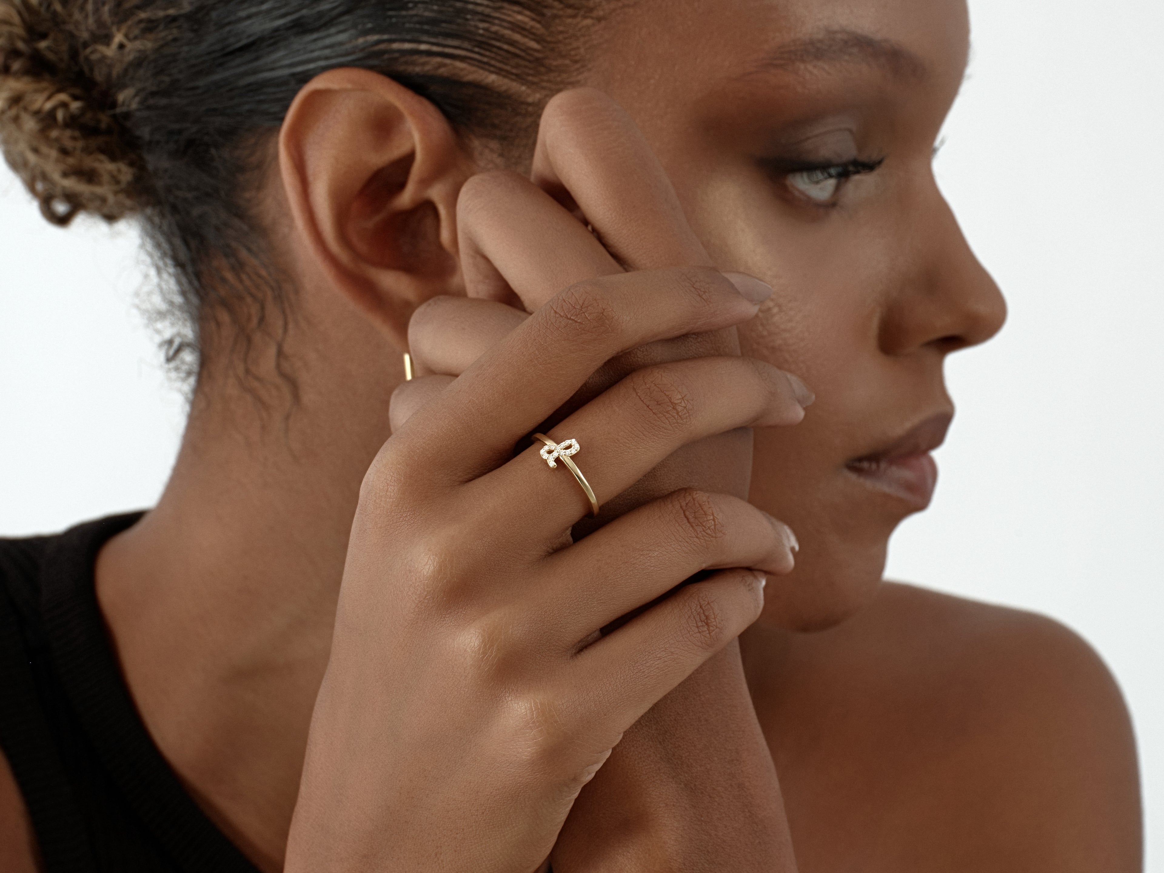 Cursive Letter Ring