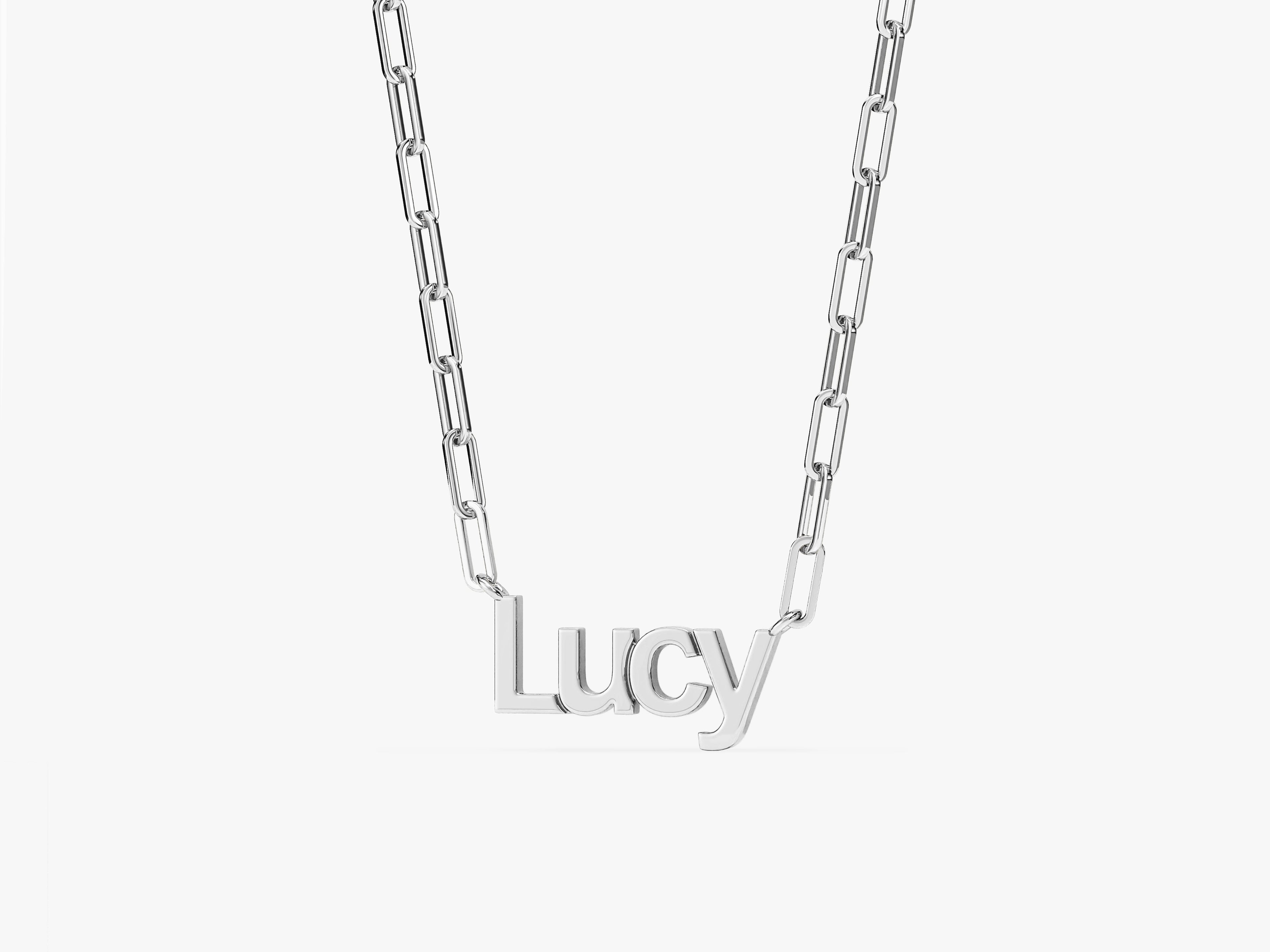 Paperclip Name Necklace