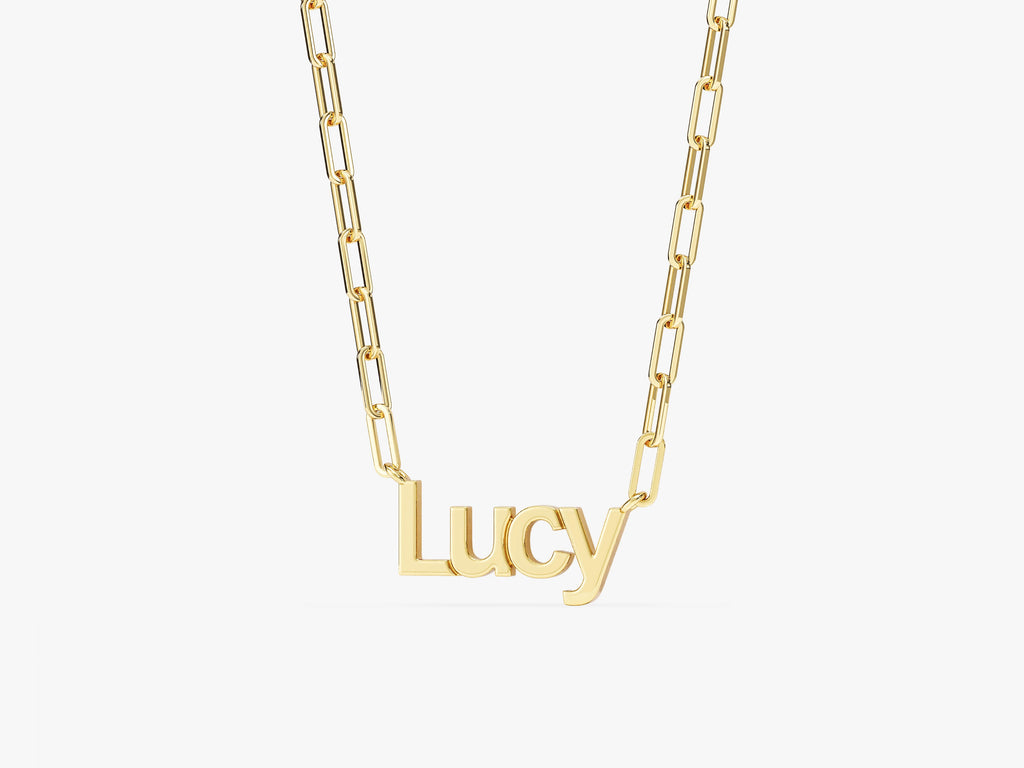 Paperclip Name Necklace