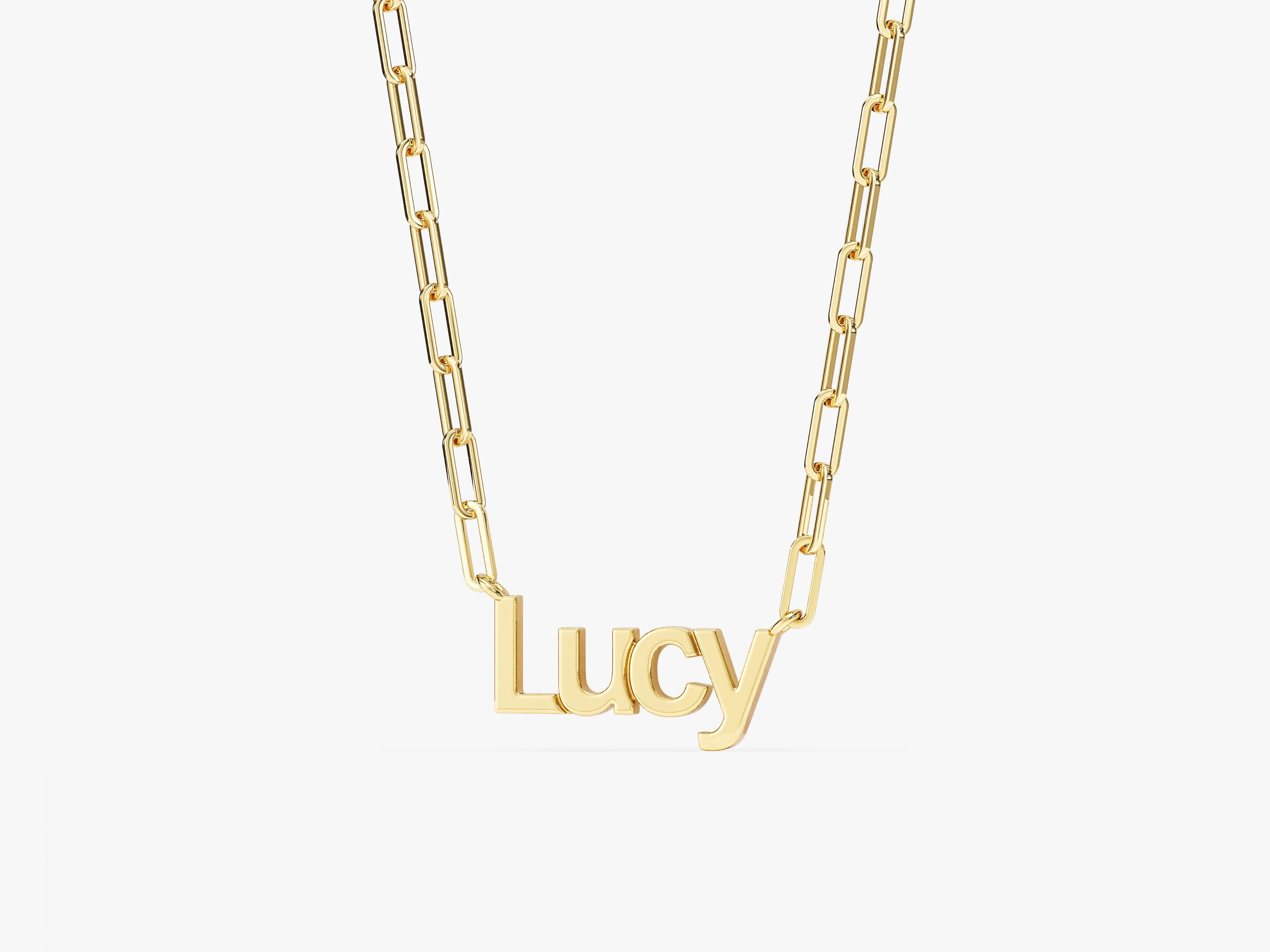 Paperclip Name Necklace
