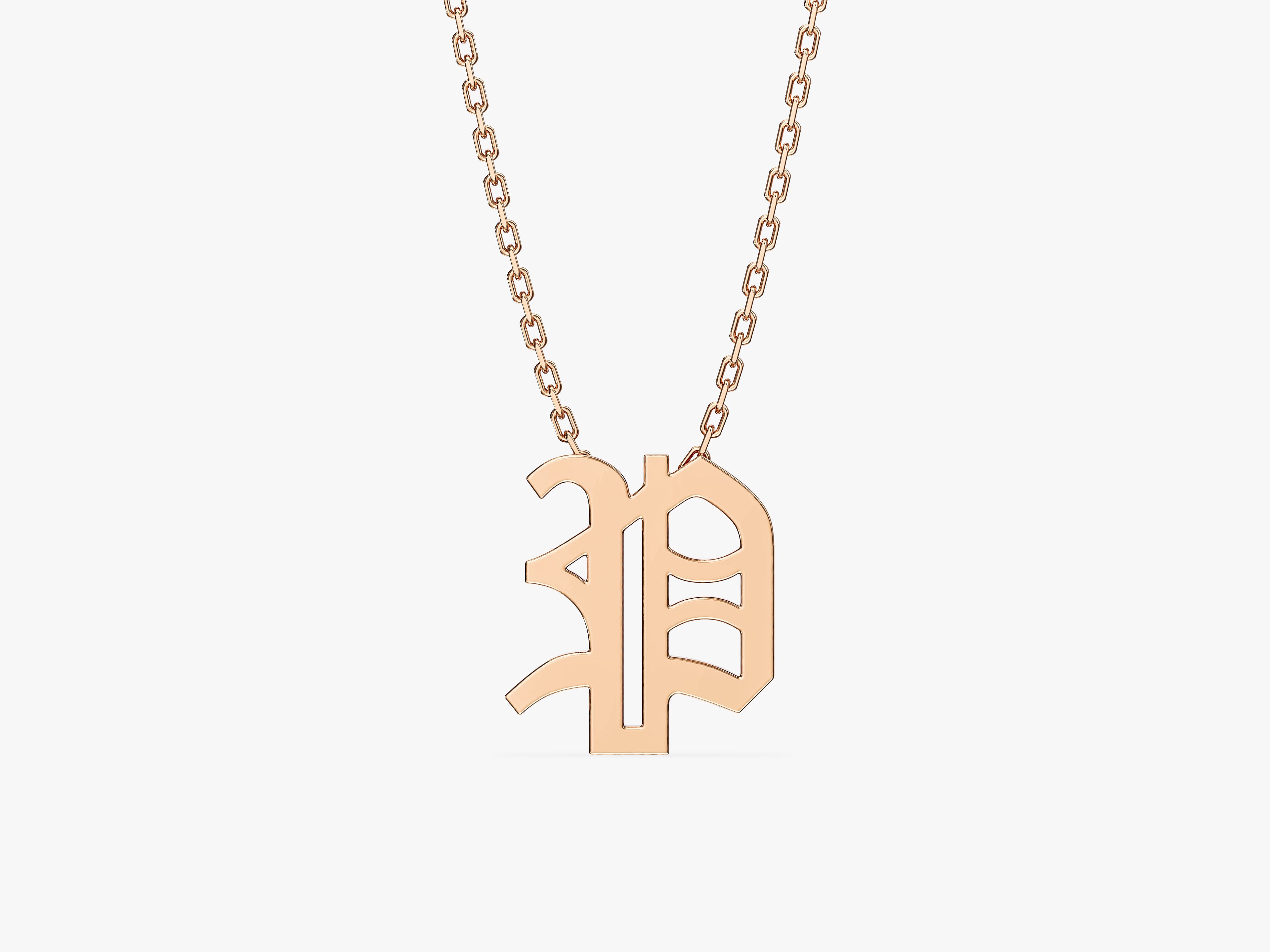 Vintage Letter Necklace