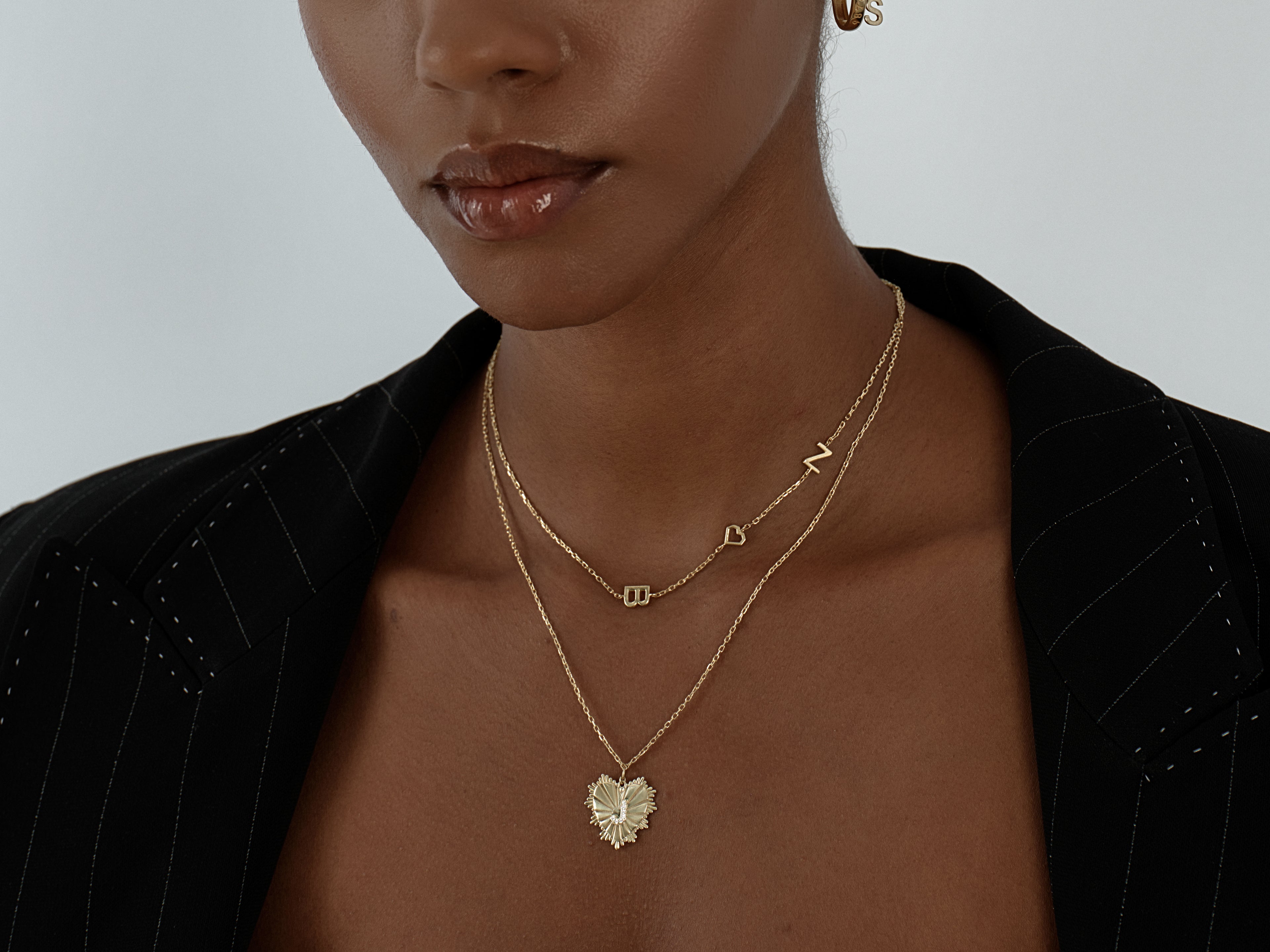 Heart Letter Necklace