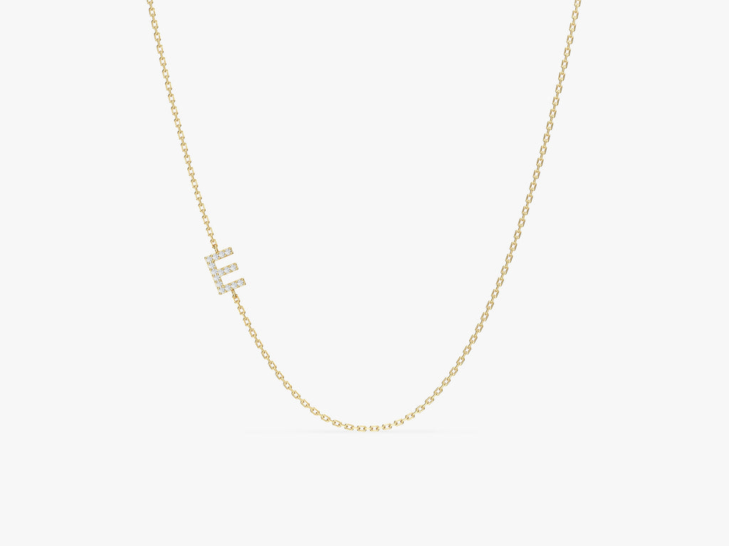Sideways Letter Necklace