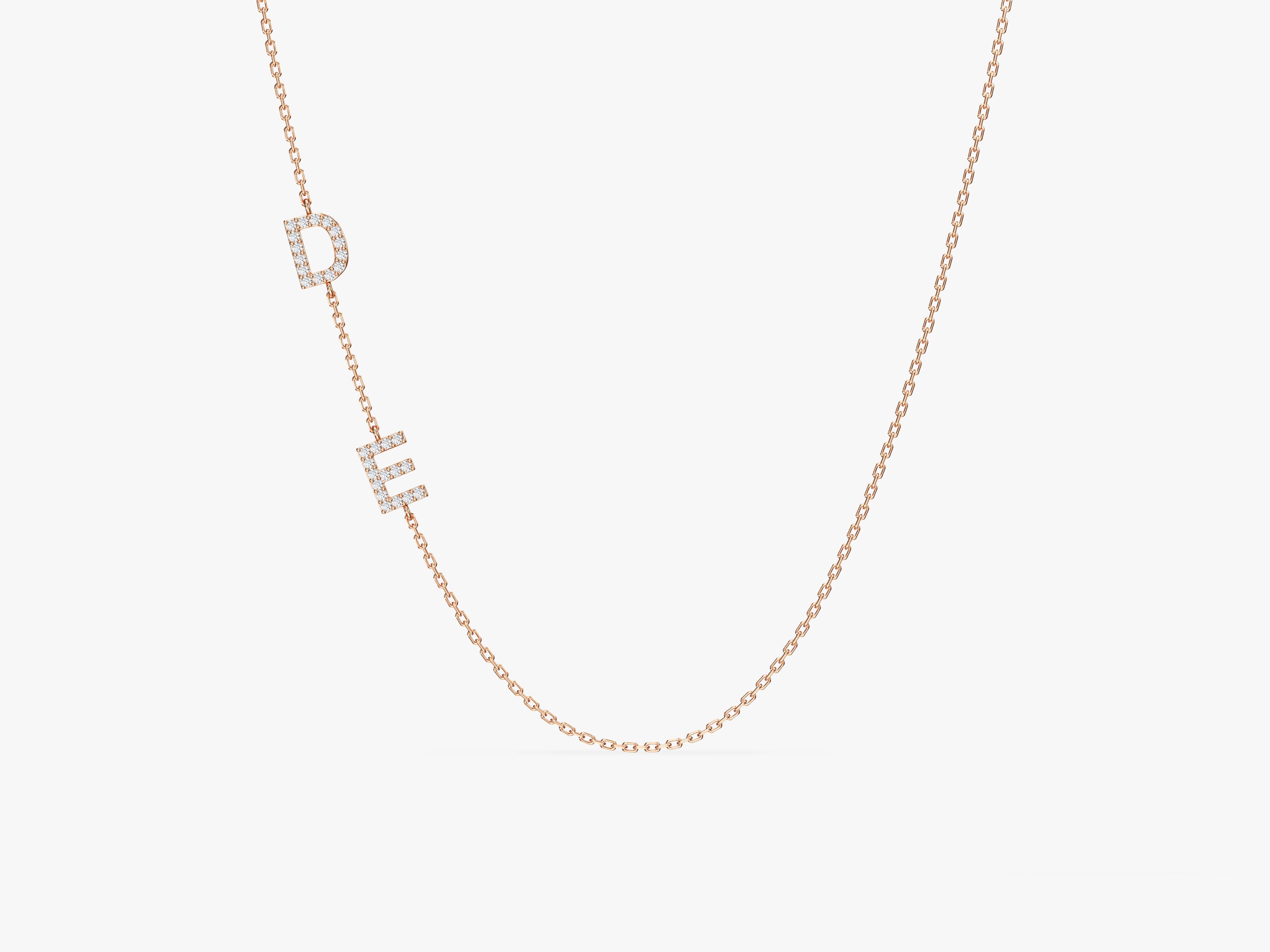 Sideways Letter Necklace