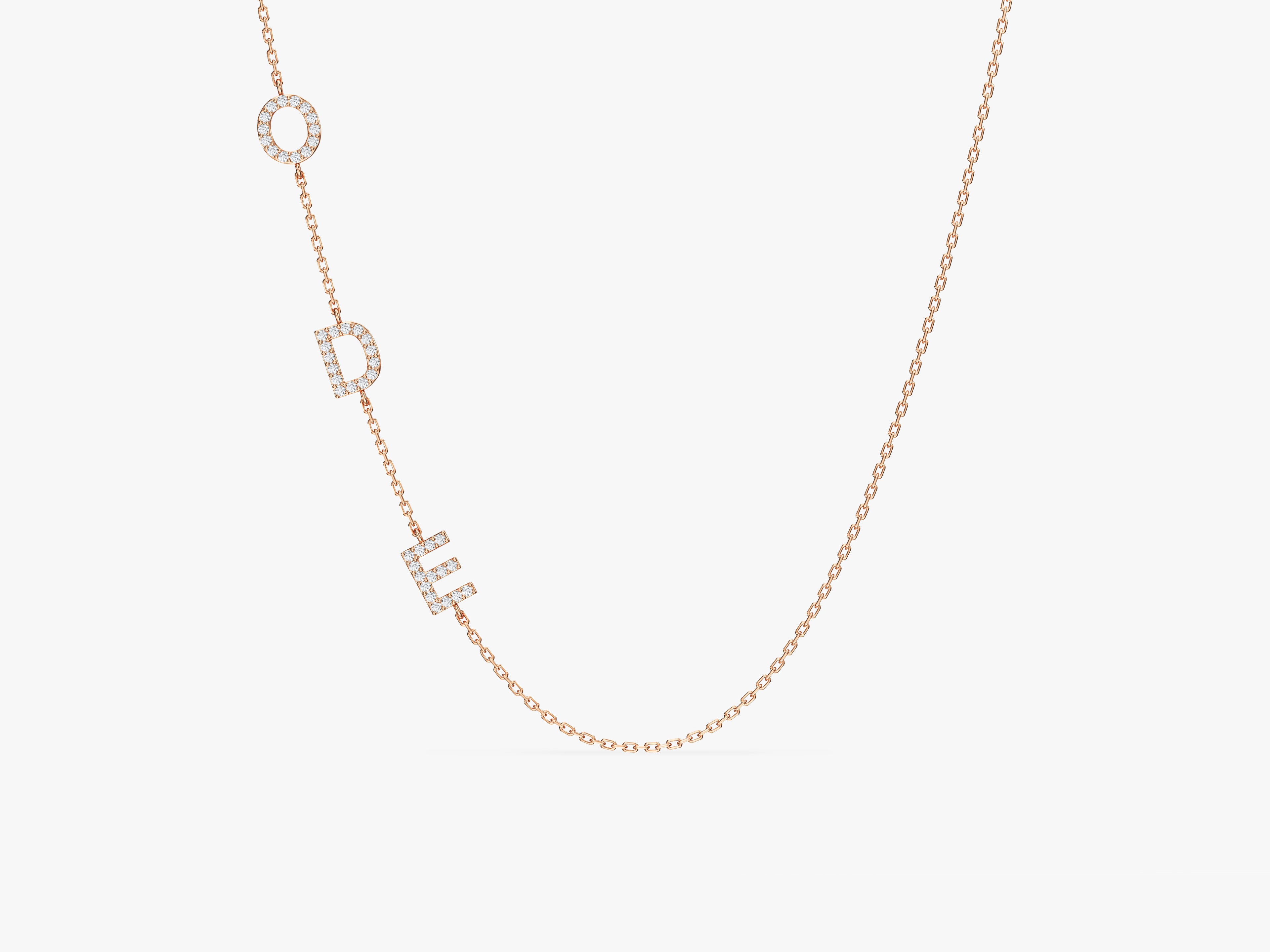 Sideways Letter Necklace