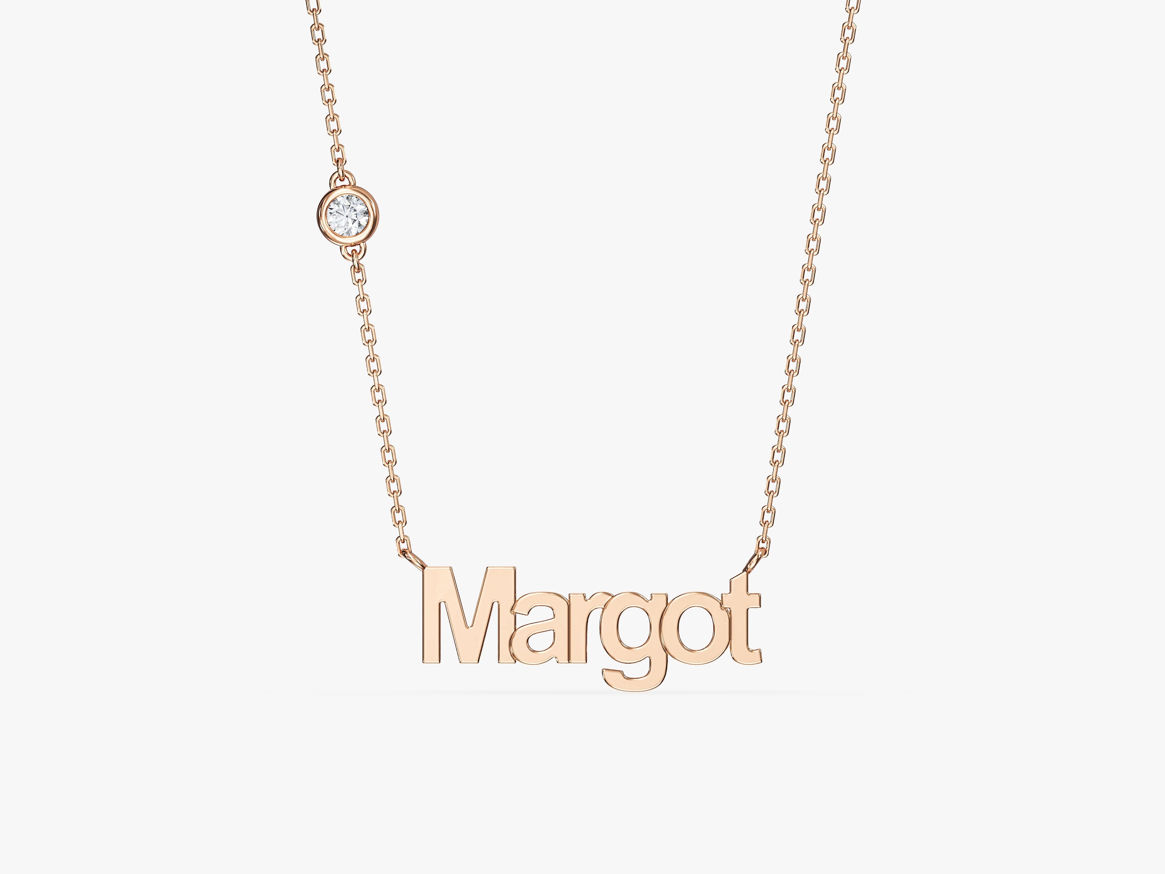 Gemstone Name Necklace