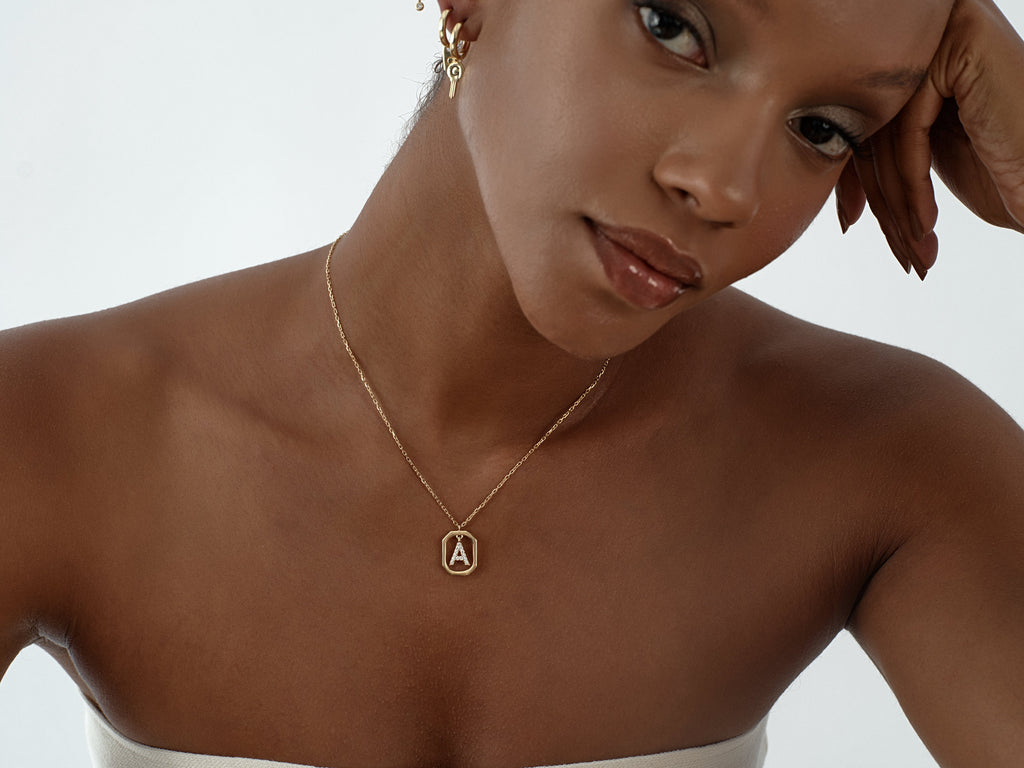 Letter Frame Necklace