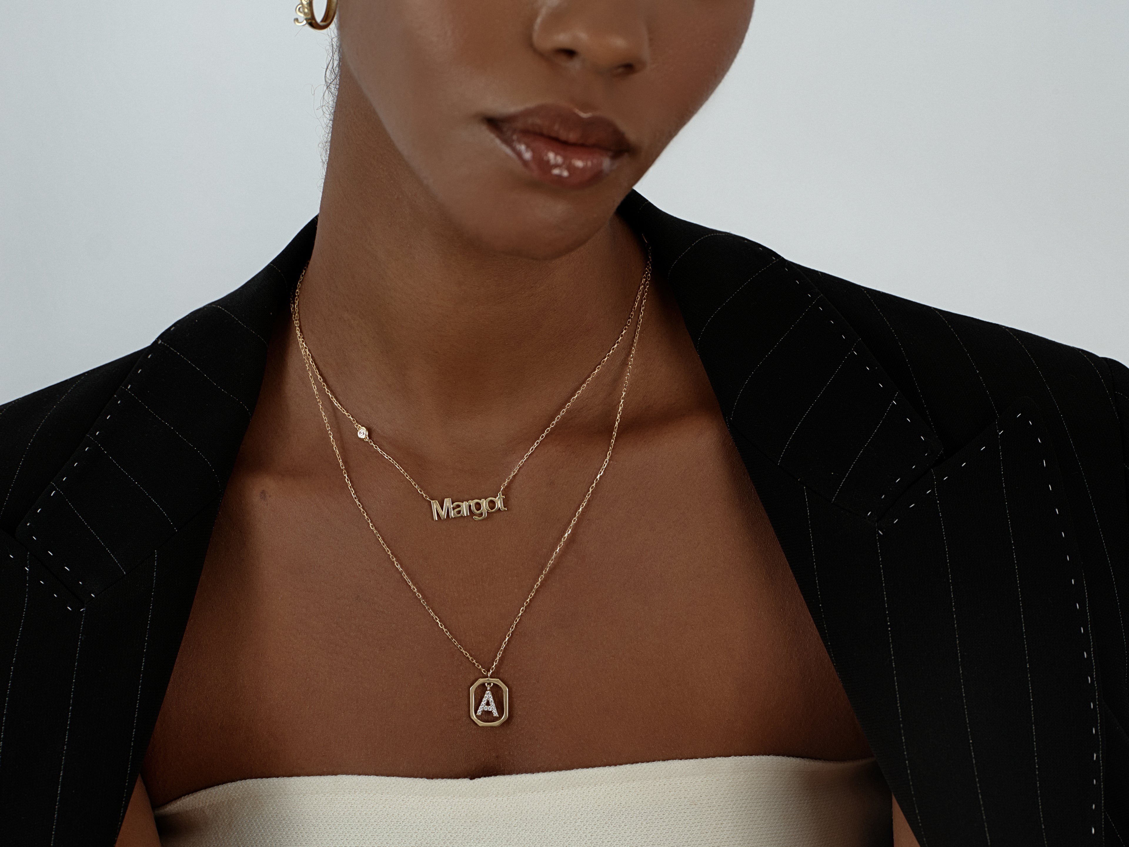 Letter Frame Necklace