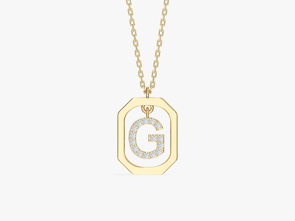 Letter Frame Necklace
