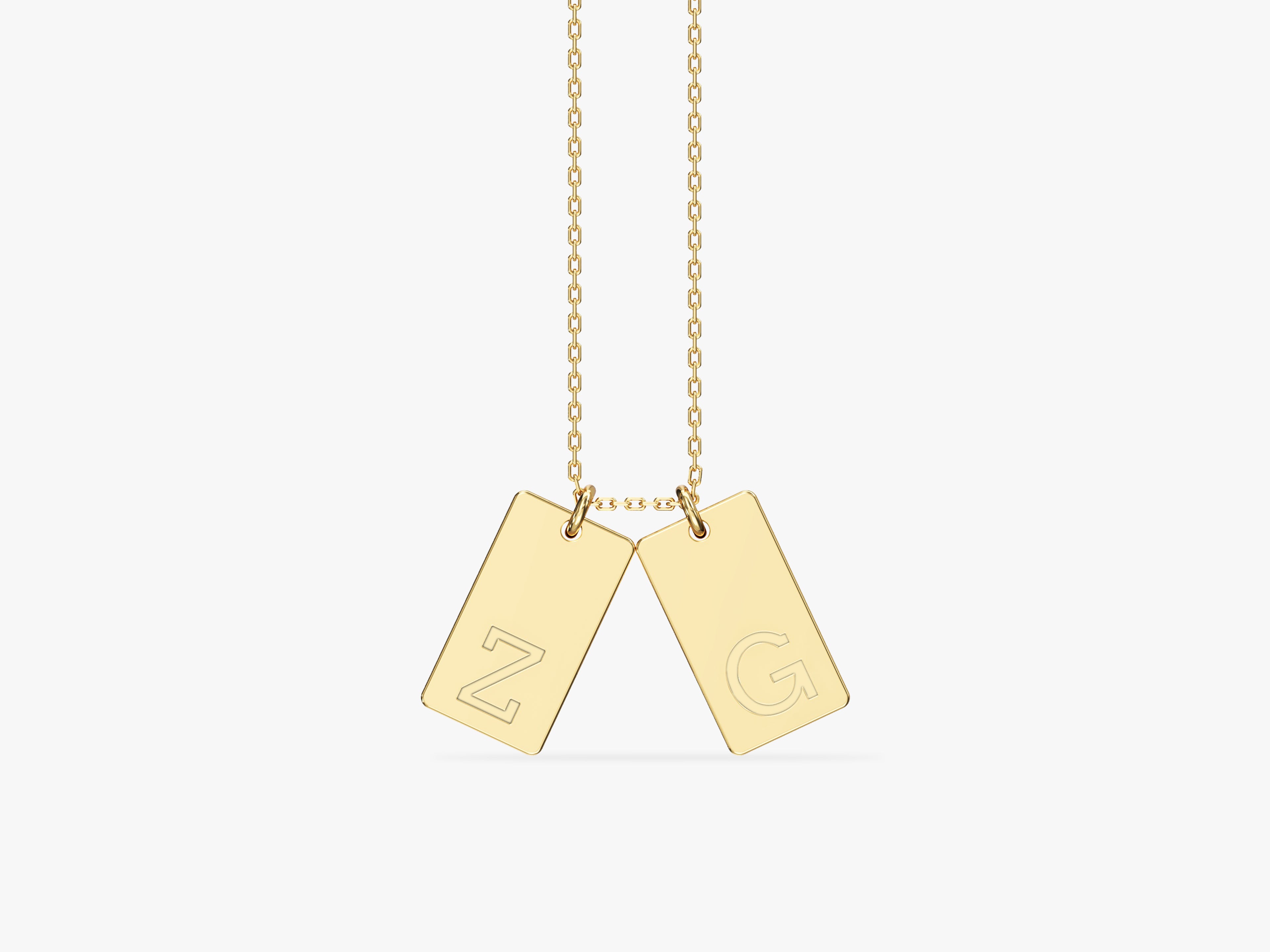 Letter Tag Necklace