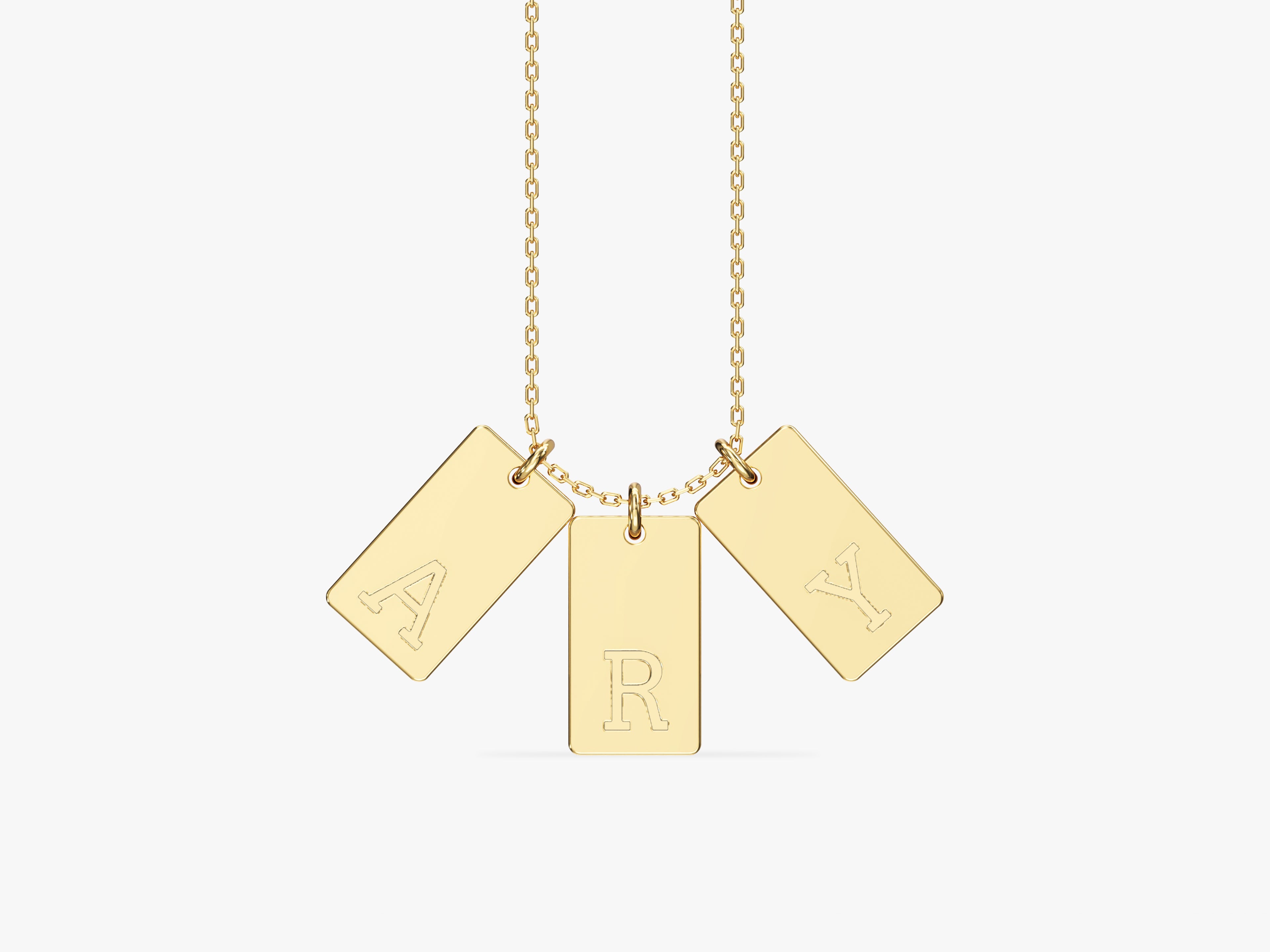 Letter Tag Necklace
