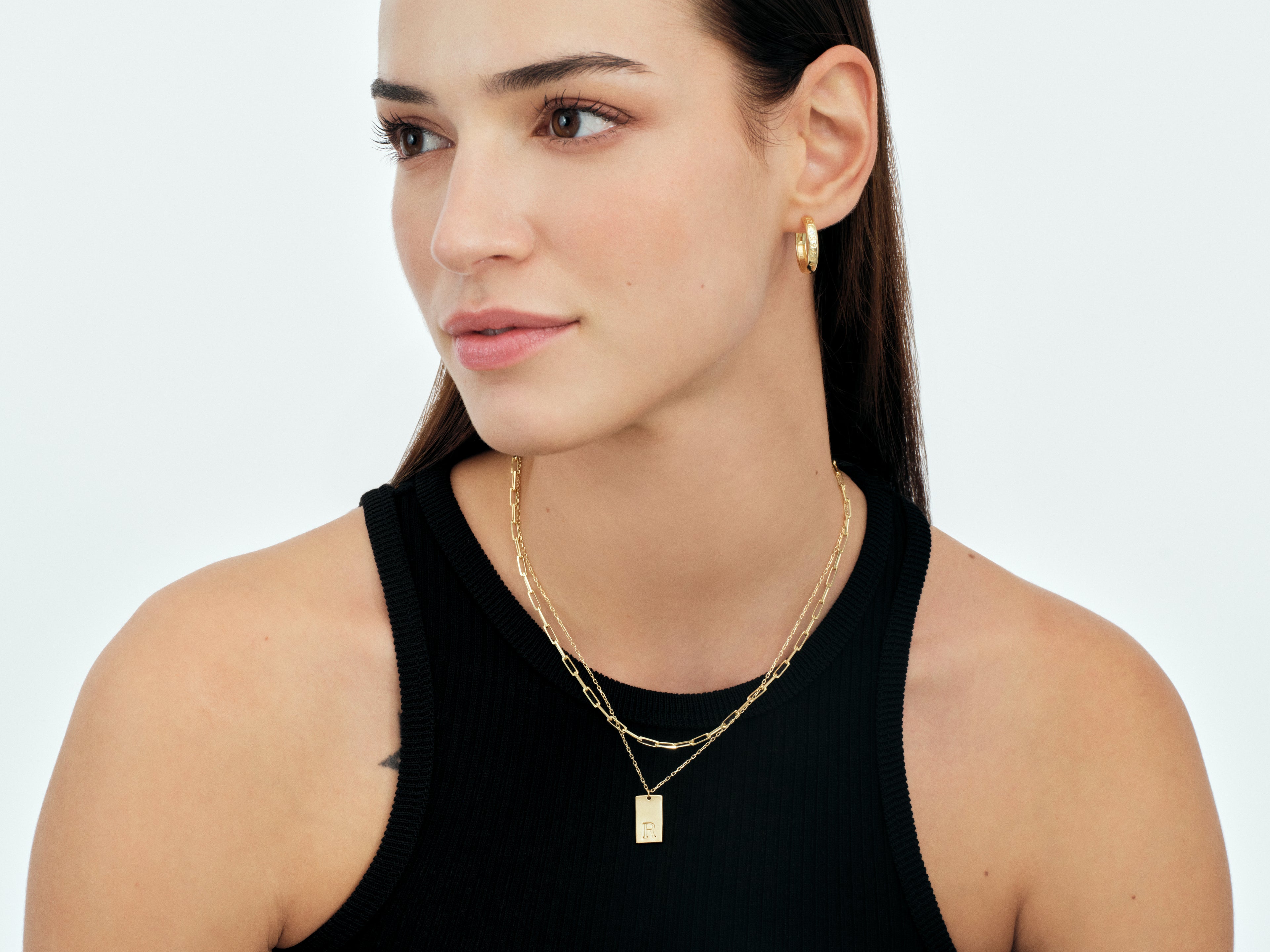 Letter Tag Necklace