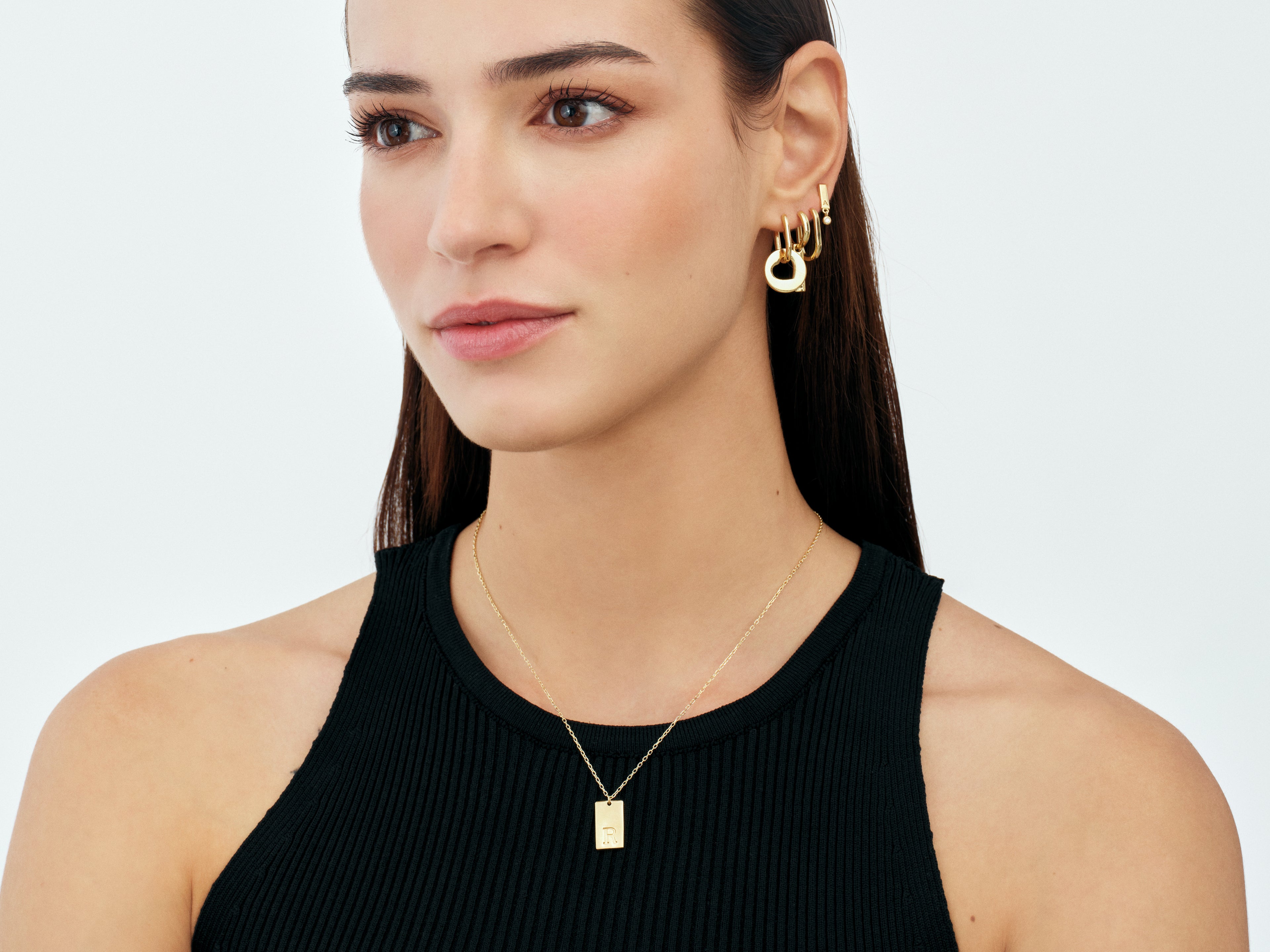 Letter Tag Necklace