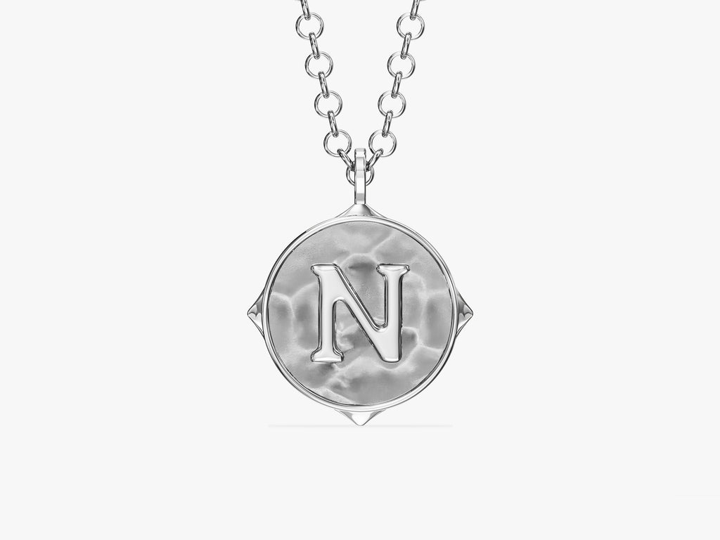 Sand Initial Necklace