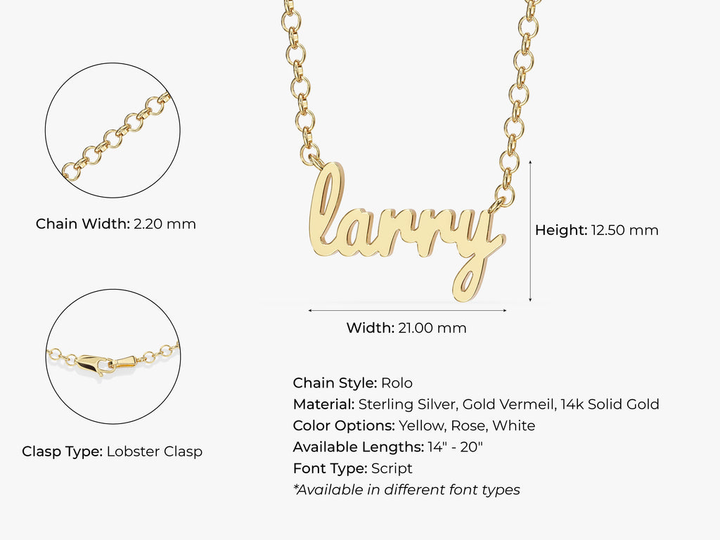 Rolo Name Necklace