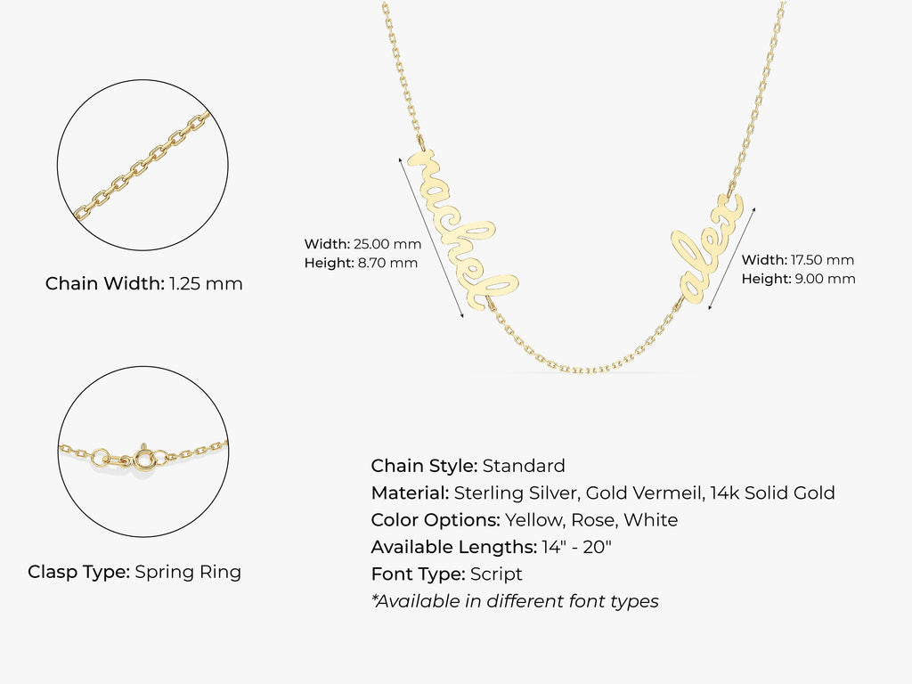Duo Name Necklace