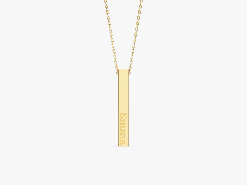 Bar Name Necklace