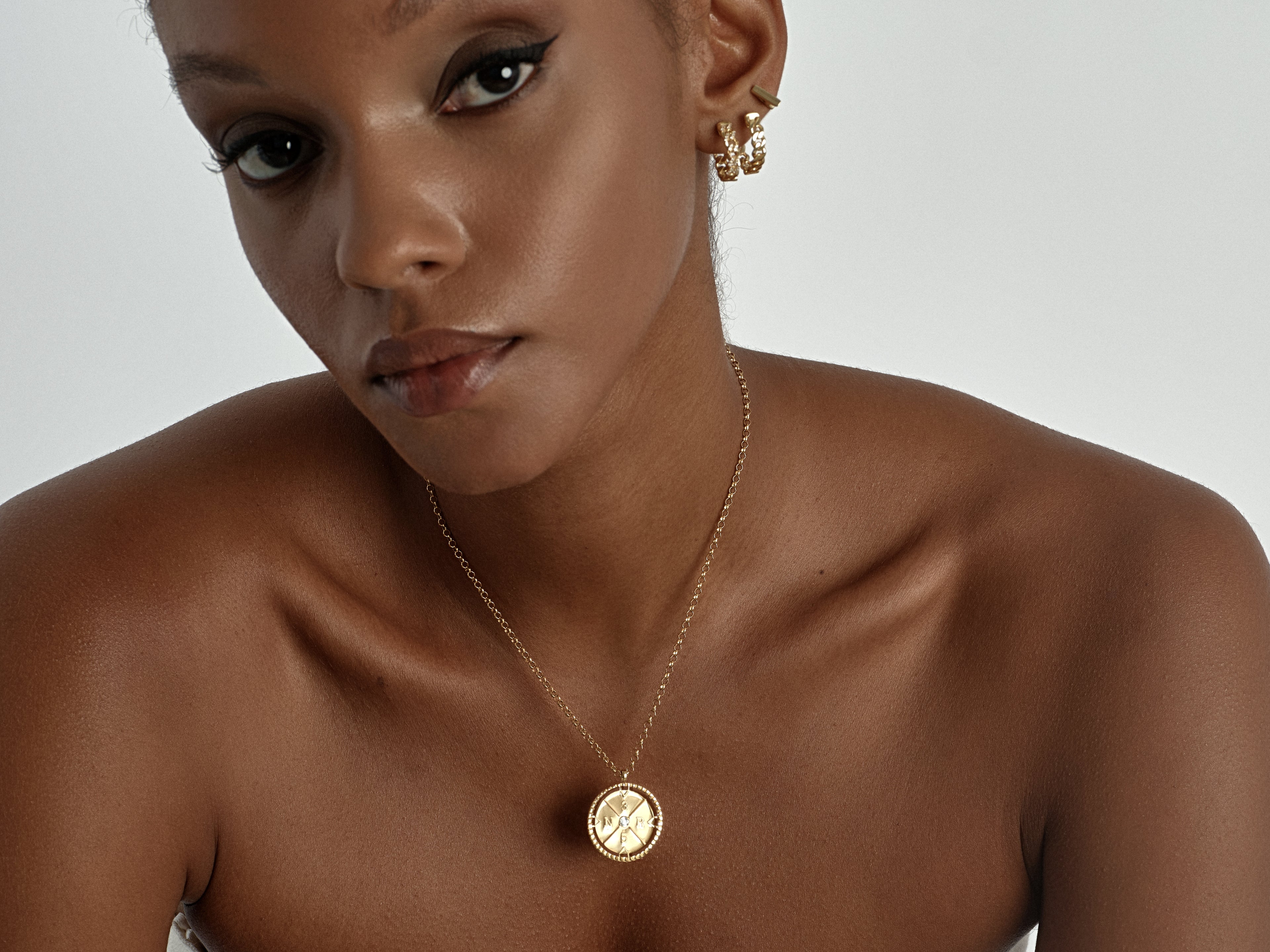 Initial Disc Necklace