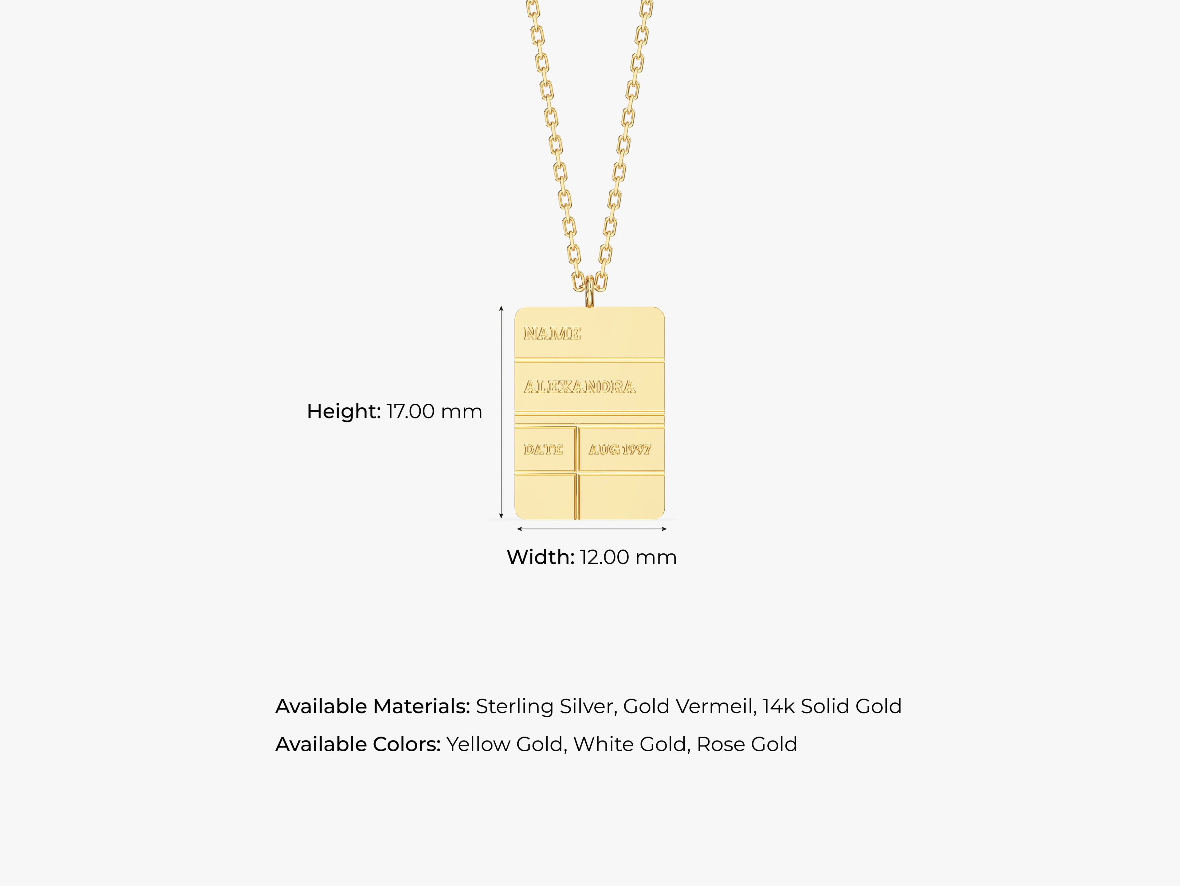 Tag Necklace