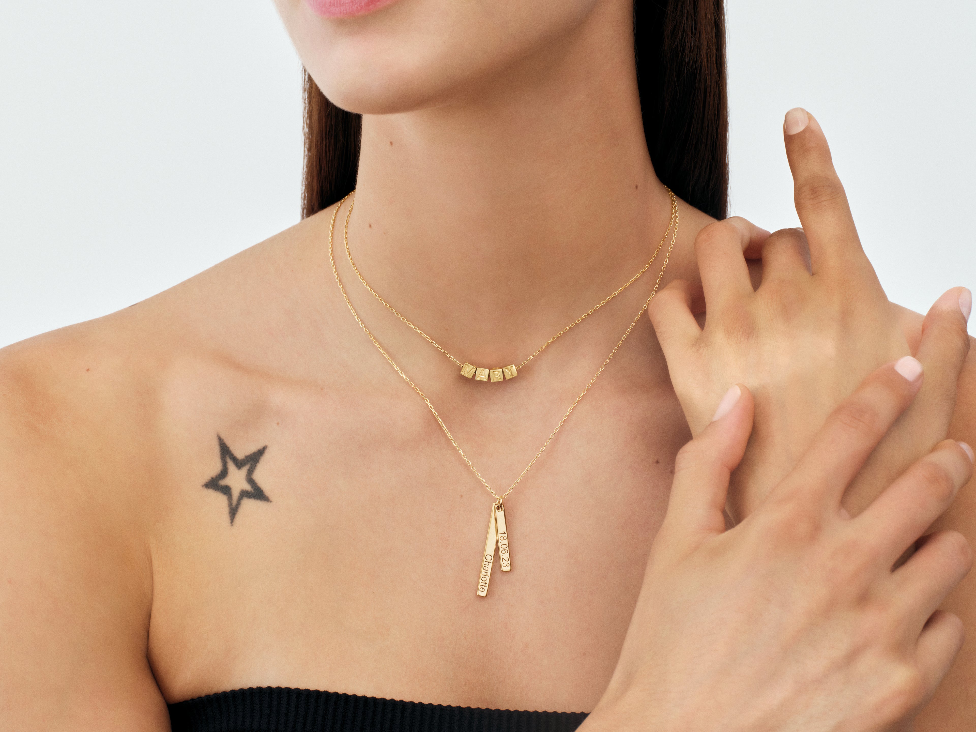 Cube Name Necklace