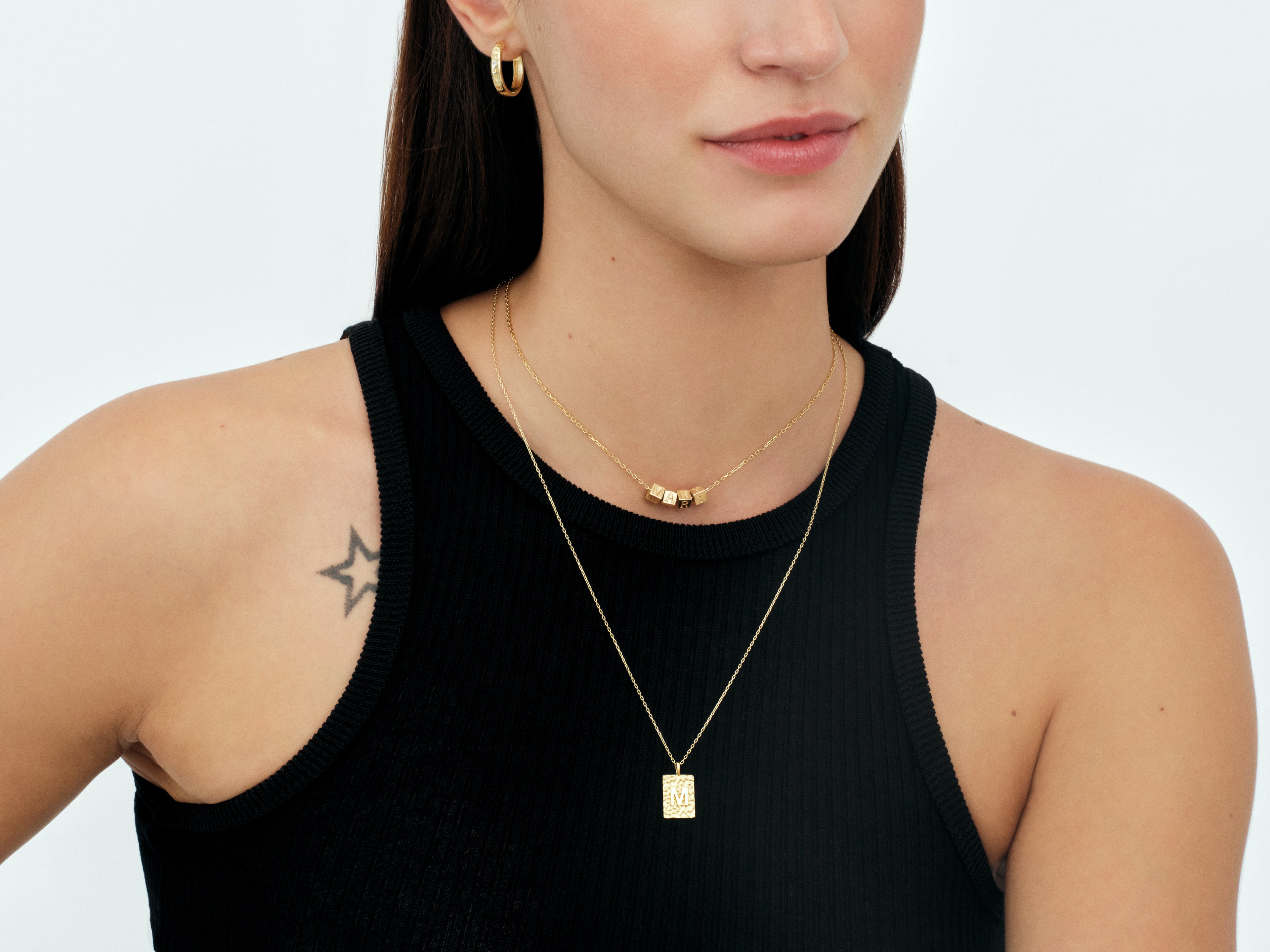Cube Name Necklace