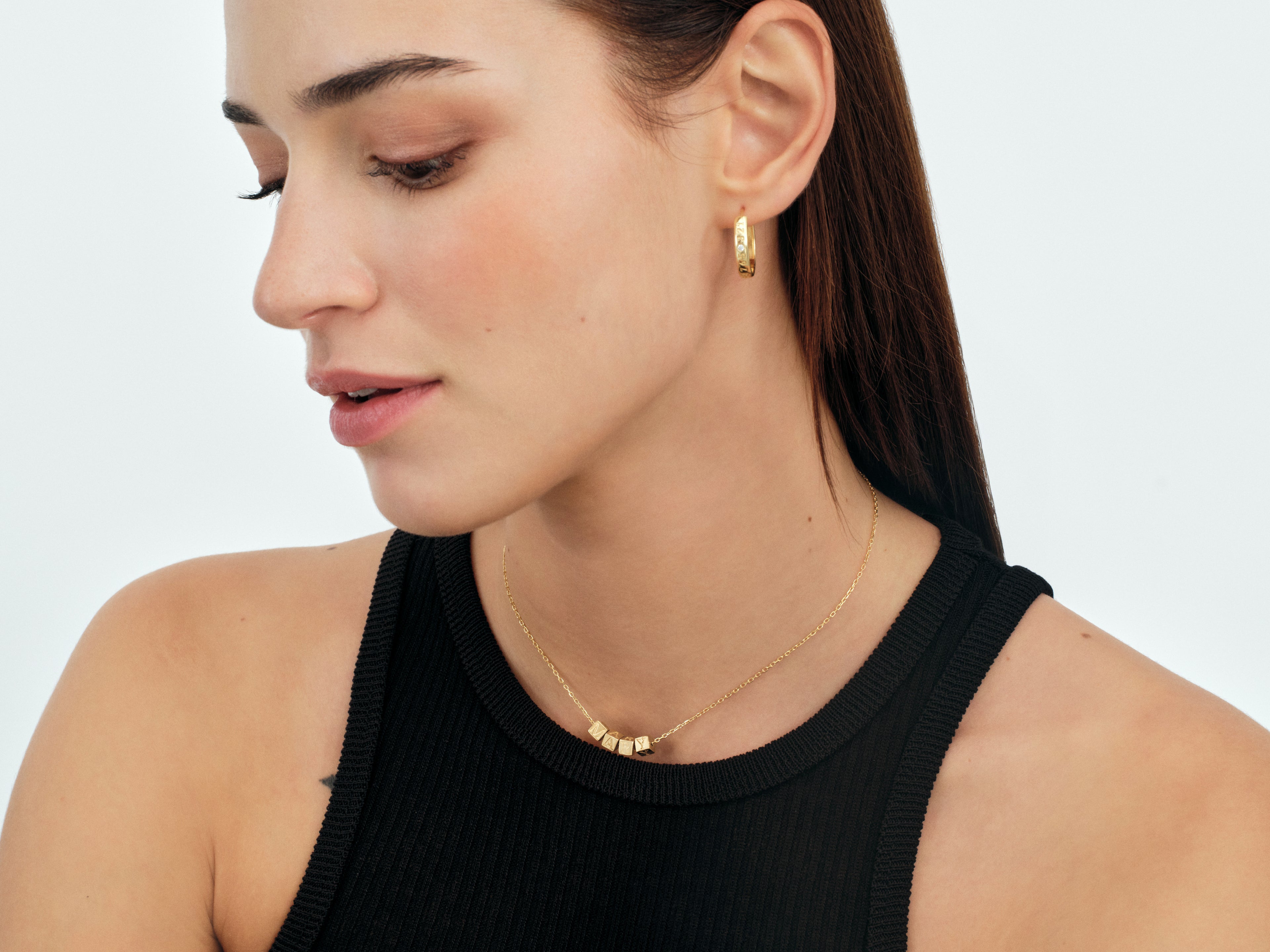 Cube Name Necklace