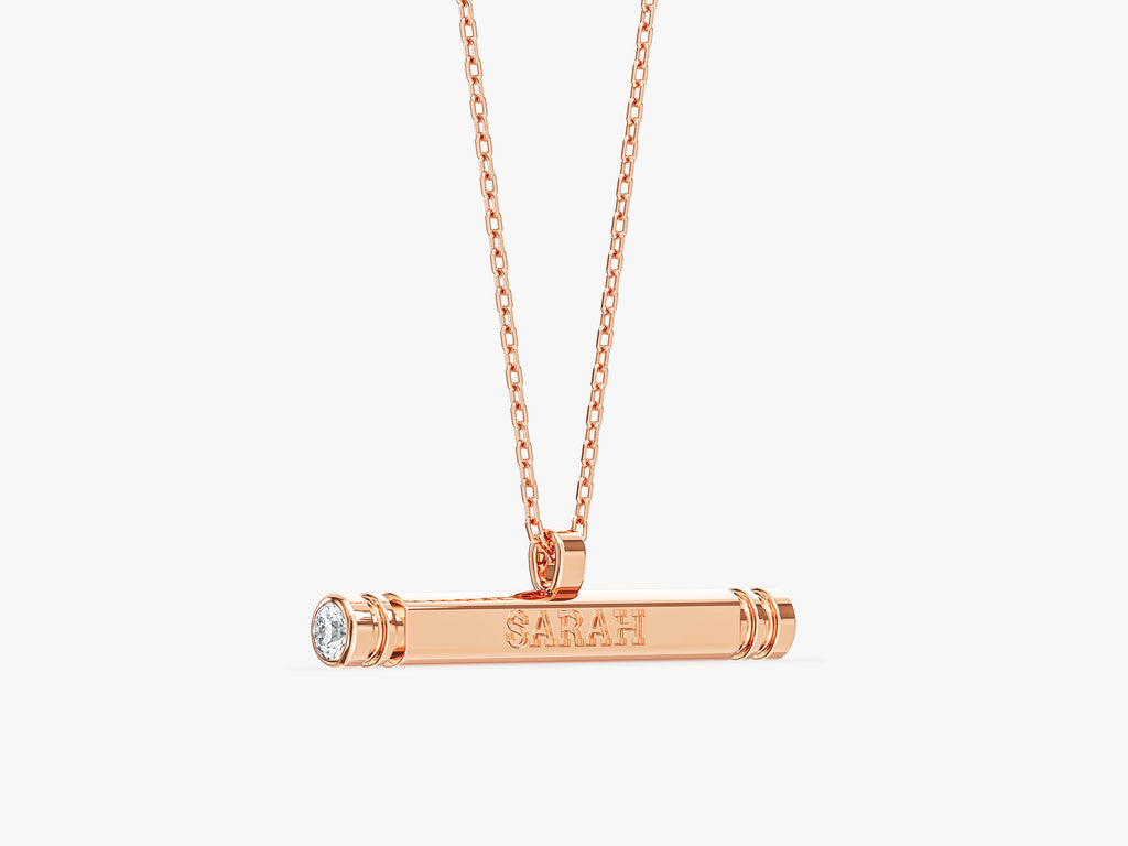 Cylinder Name Necklace