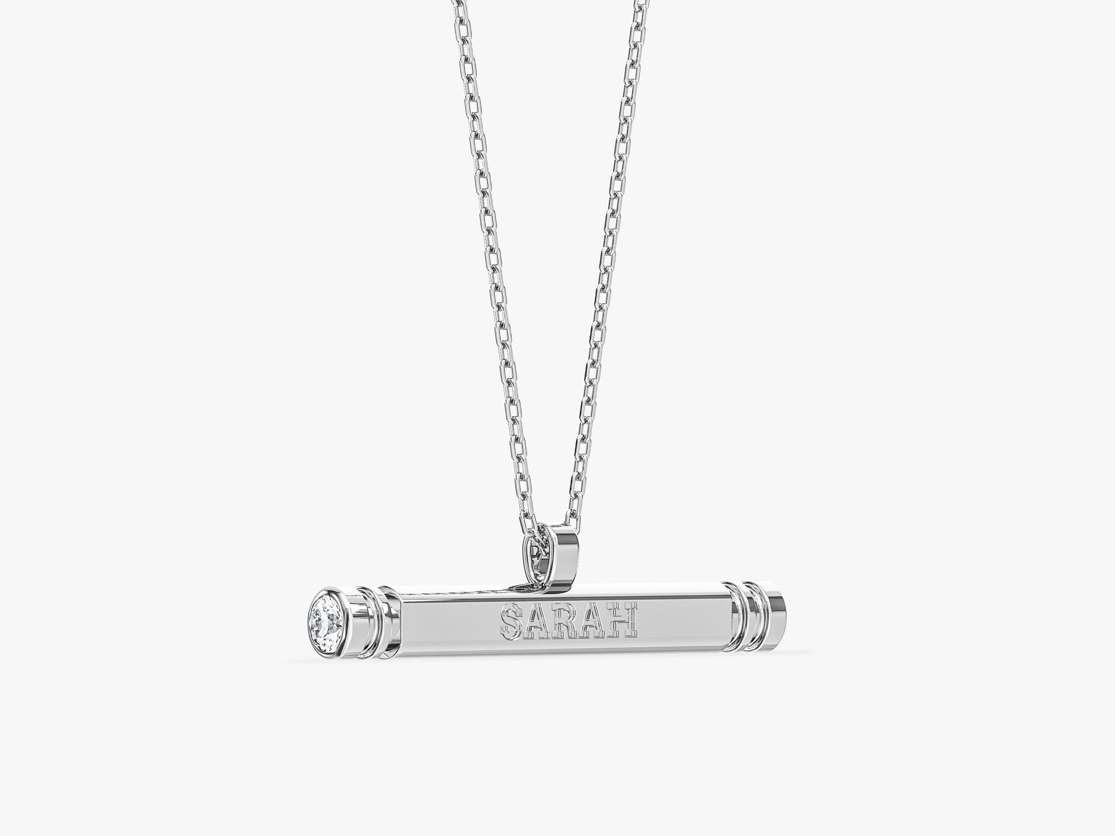 Cylinder Name Necklace
