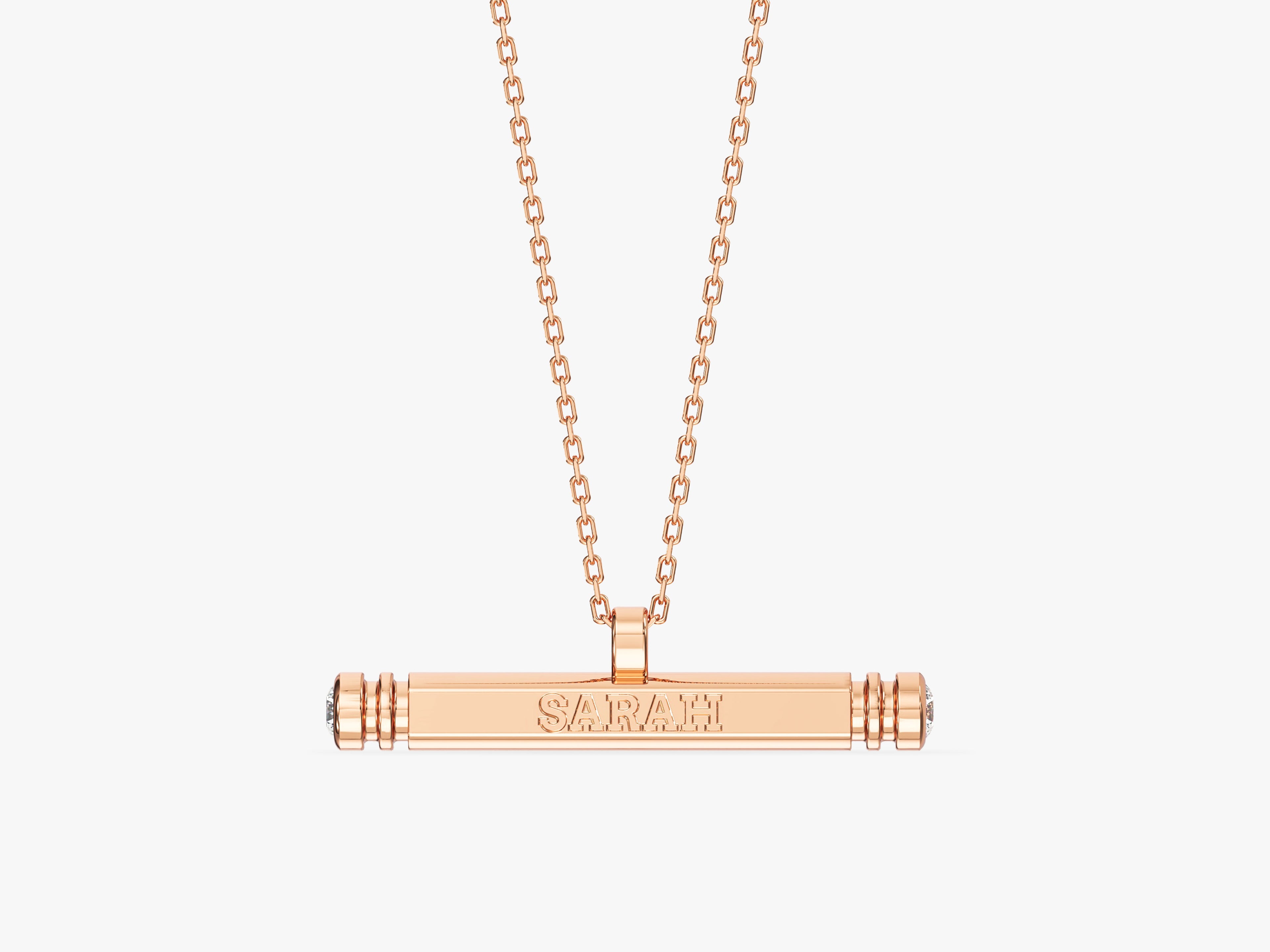 Cylinder Name Necklace