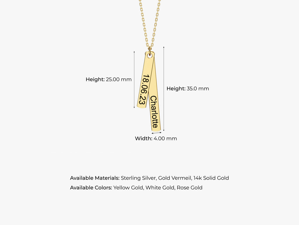 Name & Date Necklace