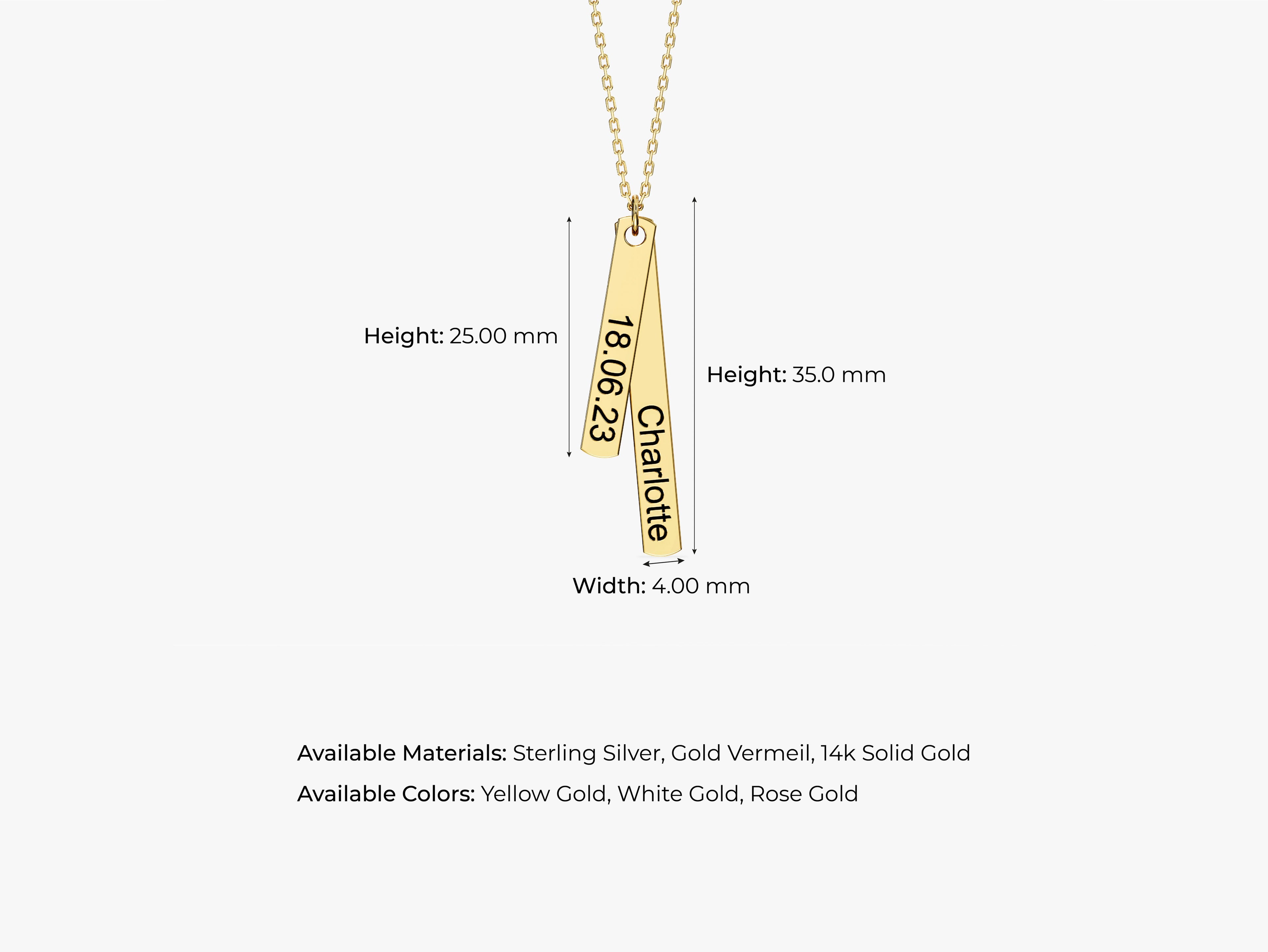 Name & Date Necklace