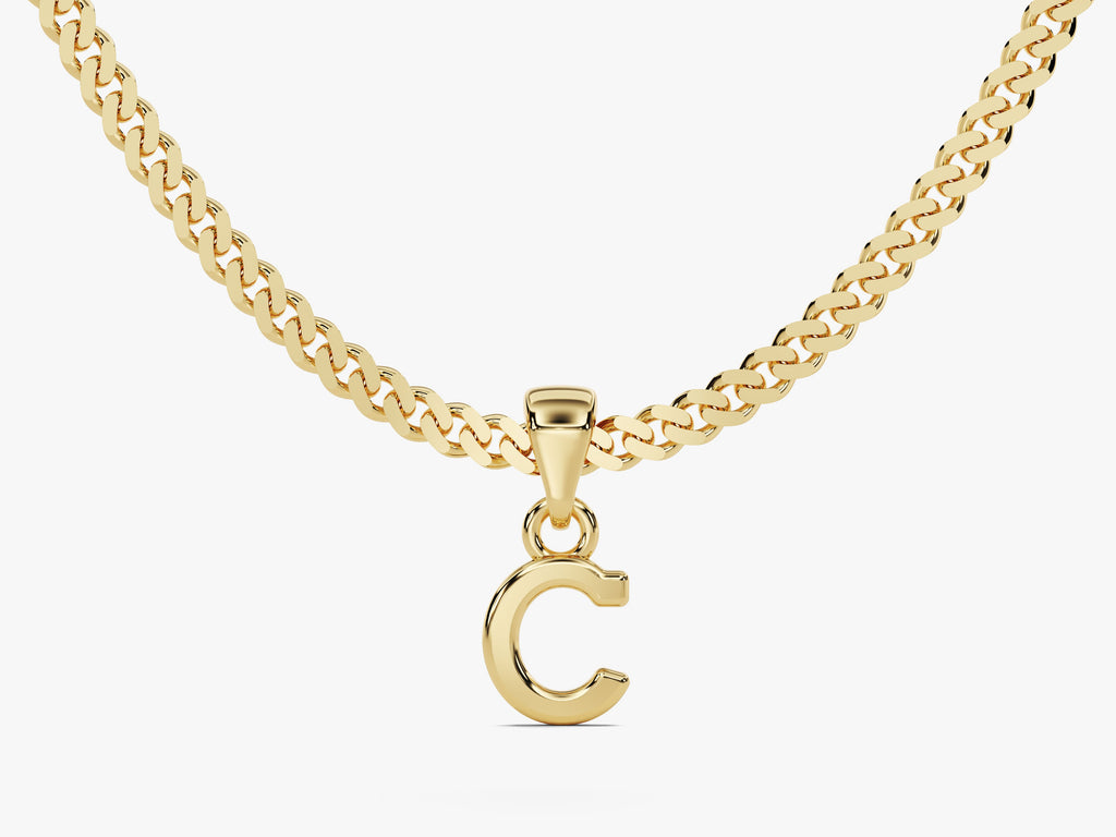 Initial Cuban Chain Necklace