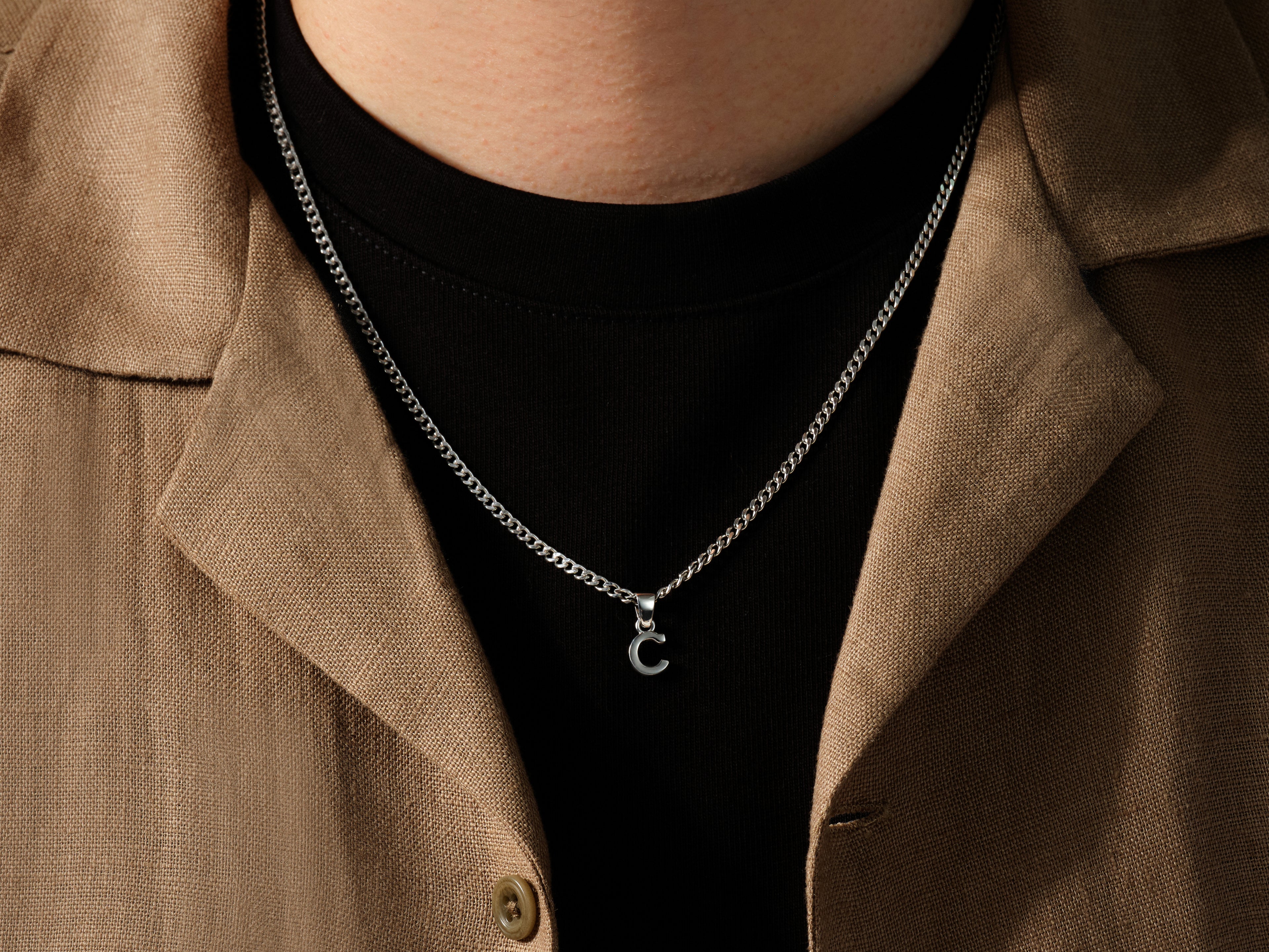 Initial Cuban Chain Necklace